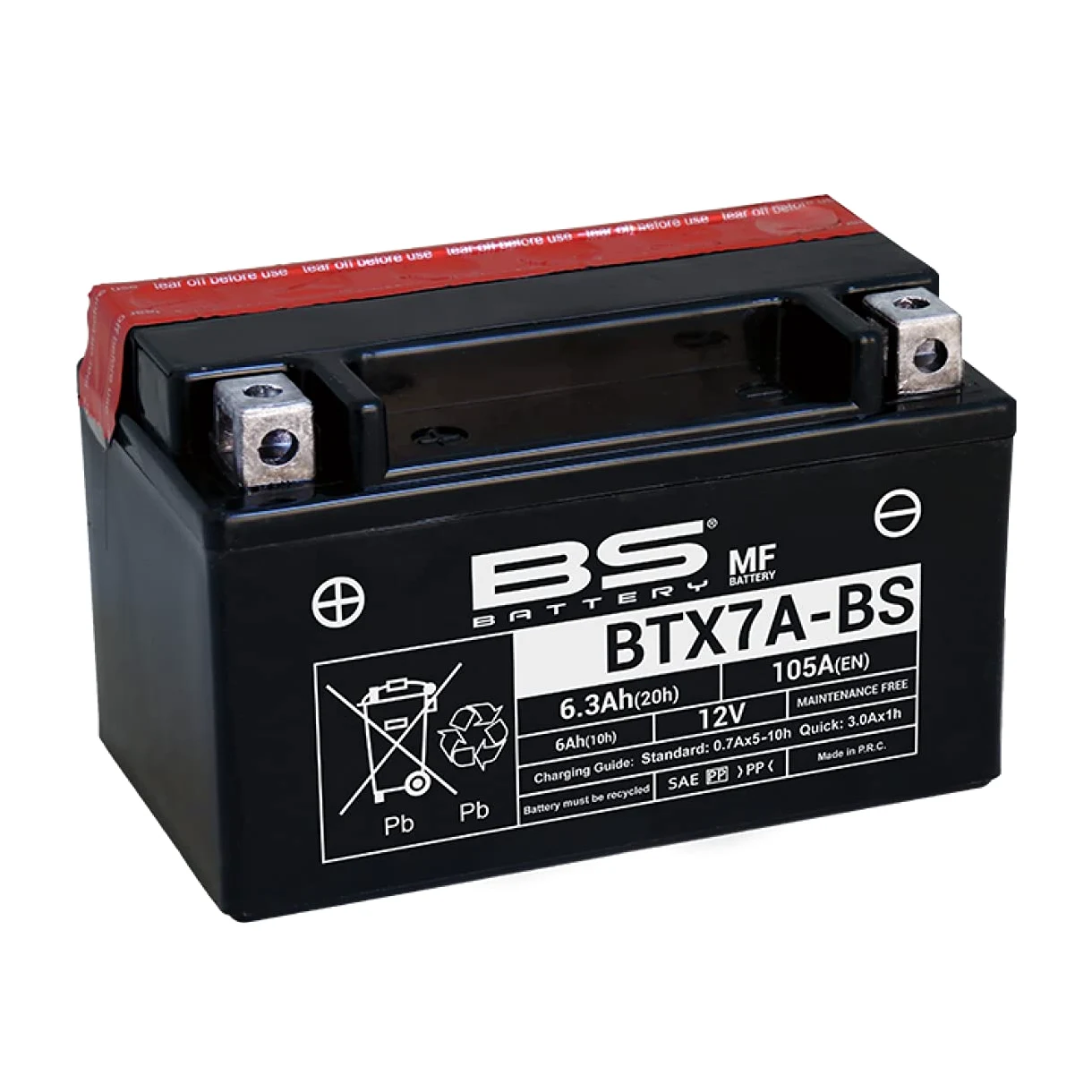 Batería moto YTX7A-BS 12 V 6 Ah