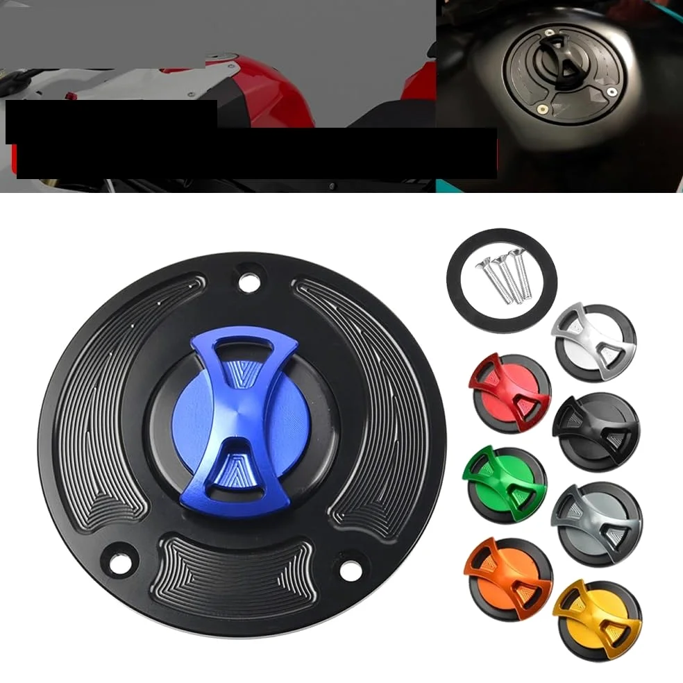Moto Tapón Depósito Combustible Tapa del Tanque de Combustible de Motocicleta para Su&zuki GSXR 600 750 1000 1300 / SV650 SV650S / SV1000 SV1000S