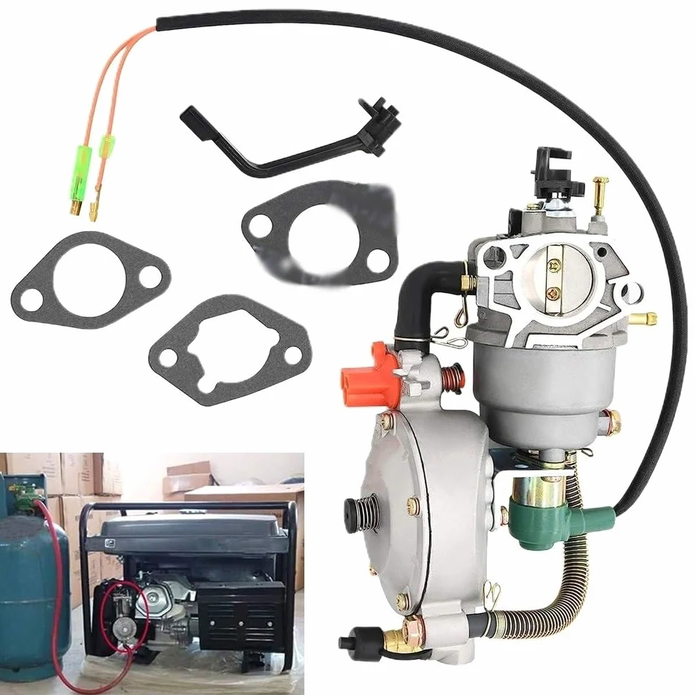 Carburador De Combustible Dual, Generador Gas Conversión De GLP para GX390 188F 4,5-5,5 KW, Piezas del Generador De Carburador De Combustible Dual Carburador Reemplazo