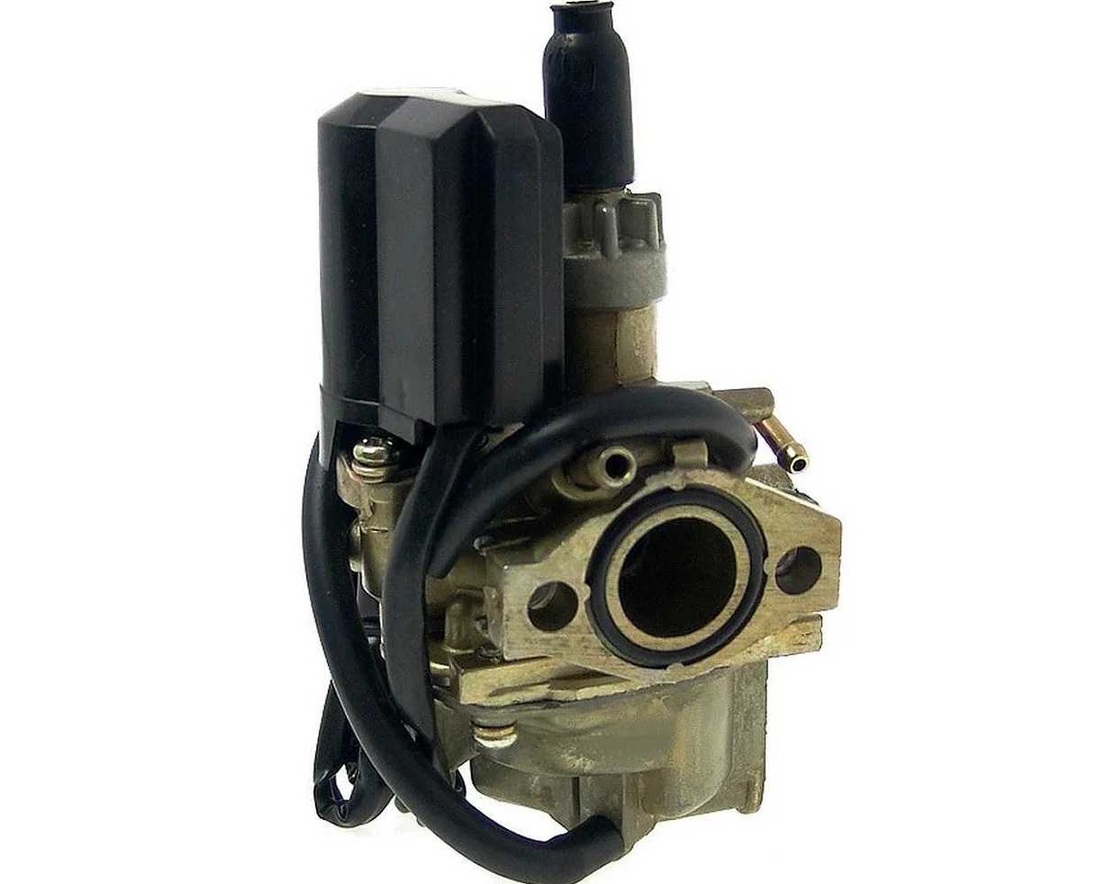 Carburador 2EXTREME 12mm compatible con Peugeot, Honda, Kymco vertical – con estárter eléctrico, distancia orificios 35mm – repuesto para Speedfight, Buxy, Elystar