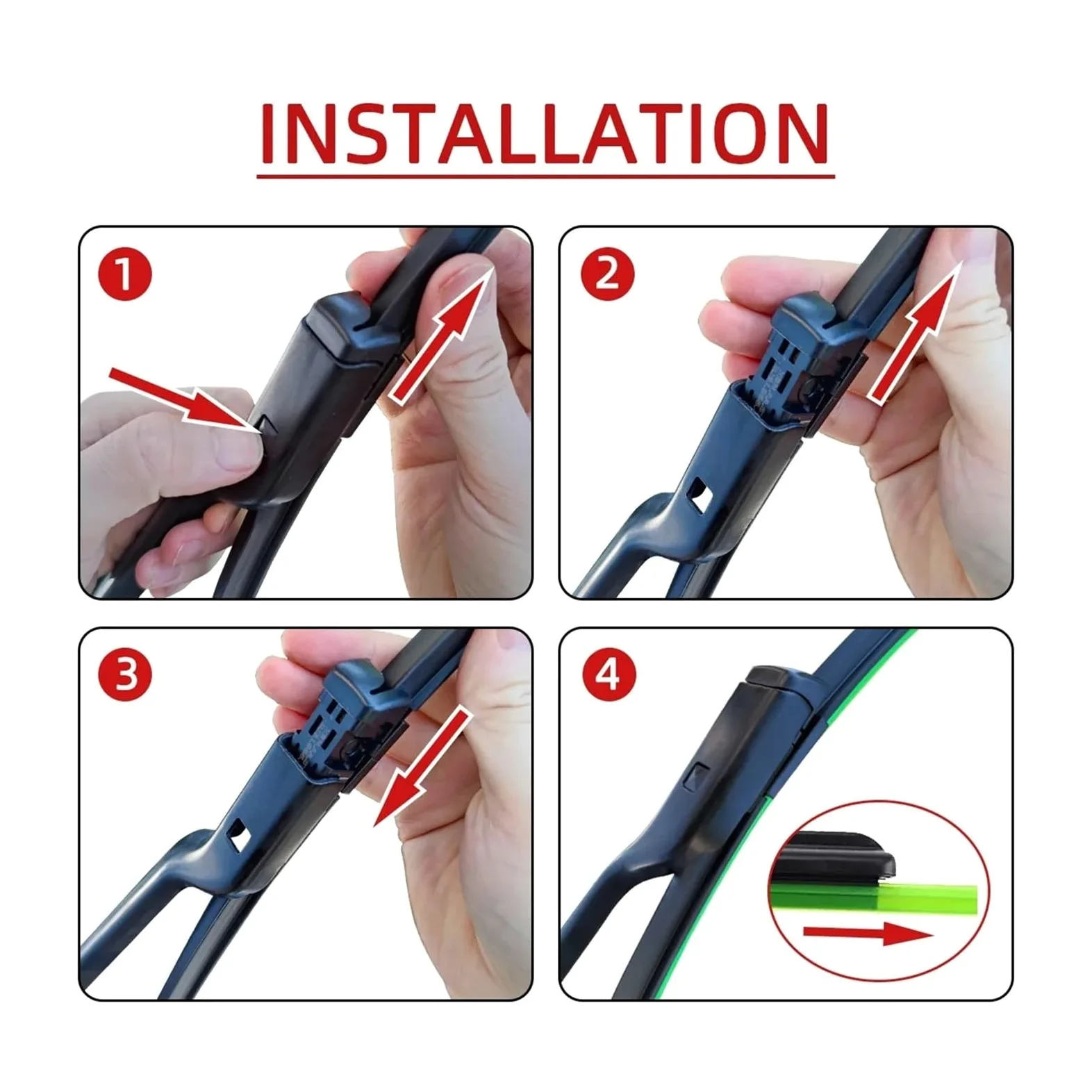 Limpiaparabrisas Para Fiat 500 312 2007-2017 1/2/3/4/6 11 Capas Tiras Goma Adecuadas Para Escobillas Limpiaparabrisas Delanteras Y Traseras Automóviles