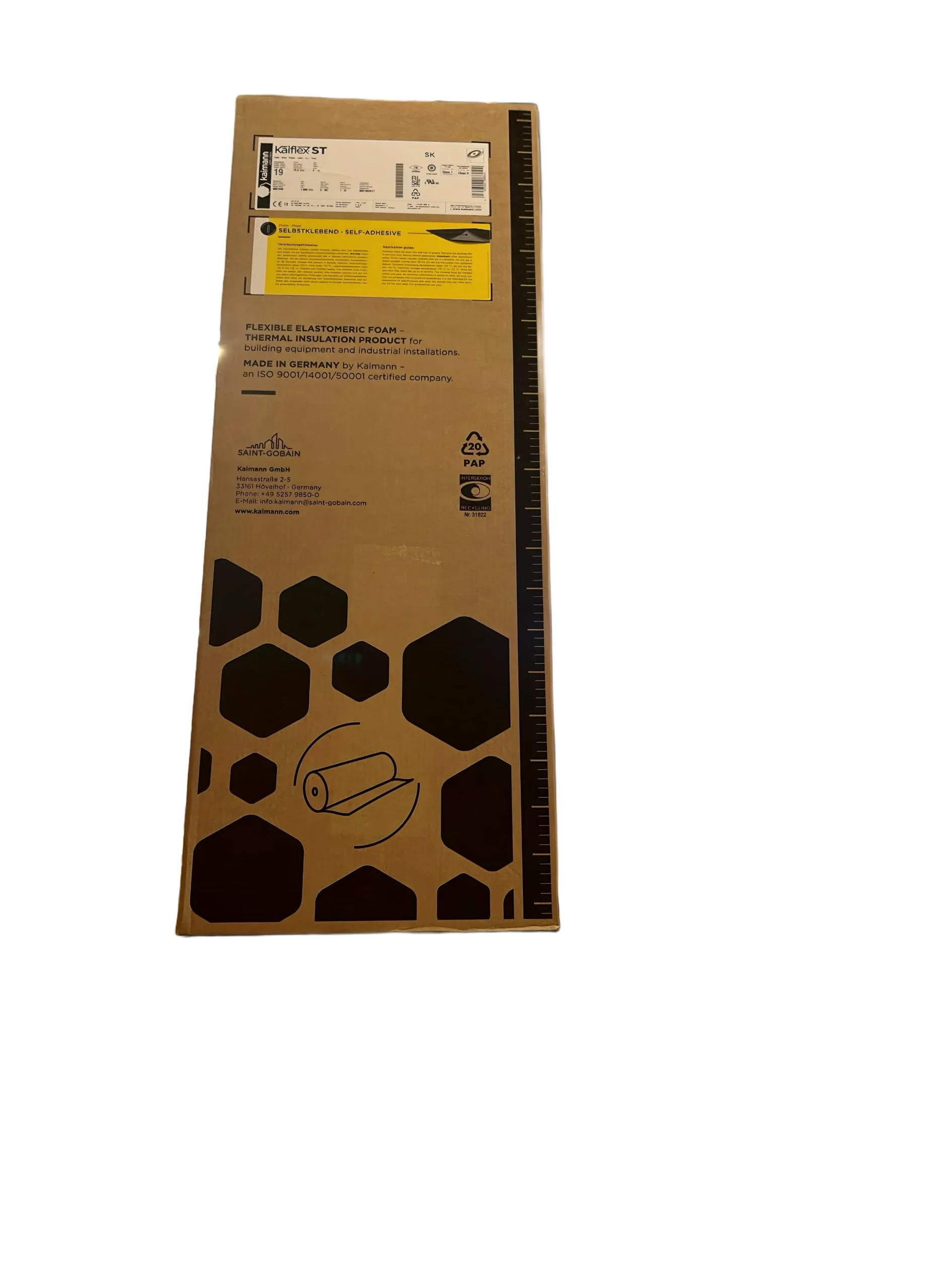 Placa KAIFLEX ST 19 mm autoadhesiva (SK) – Aislamiento para autocaravana, furgoneta, aislamiento para autocaravana, equipamiento para autocaravana