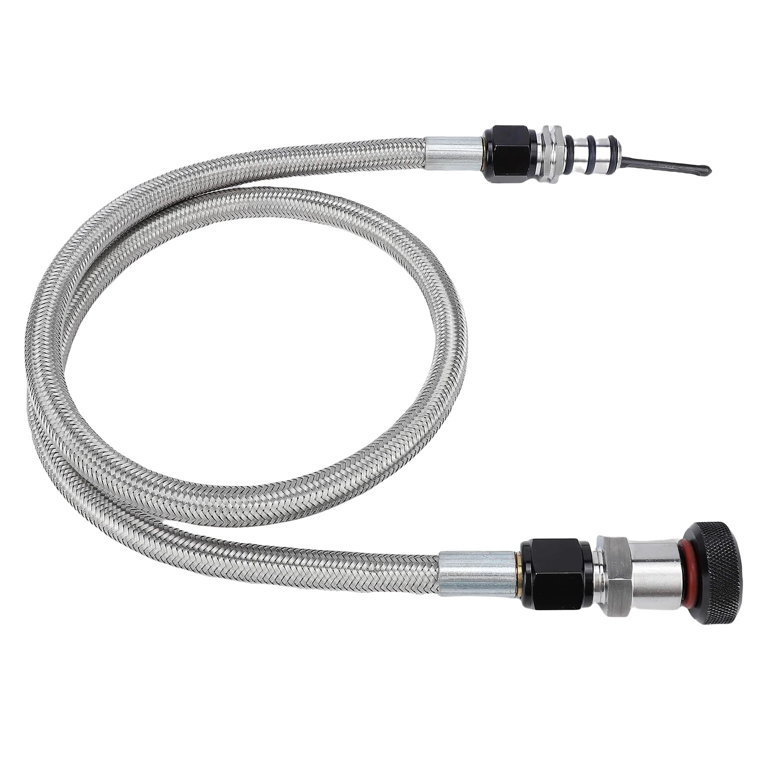 Naroote Varilla Medidora de Transmisión Automática de Aluminio, Reemplazo de Varilla Medidora de Líquido de Transmisión con Bloqueo, de de 8 Velocidades con Compatibilidad 8L90E, 8L45E, Ideal para