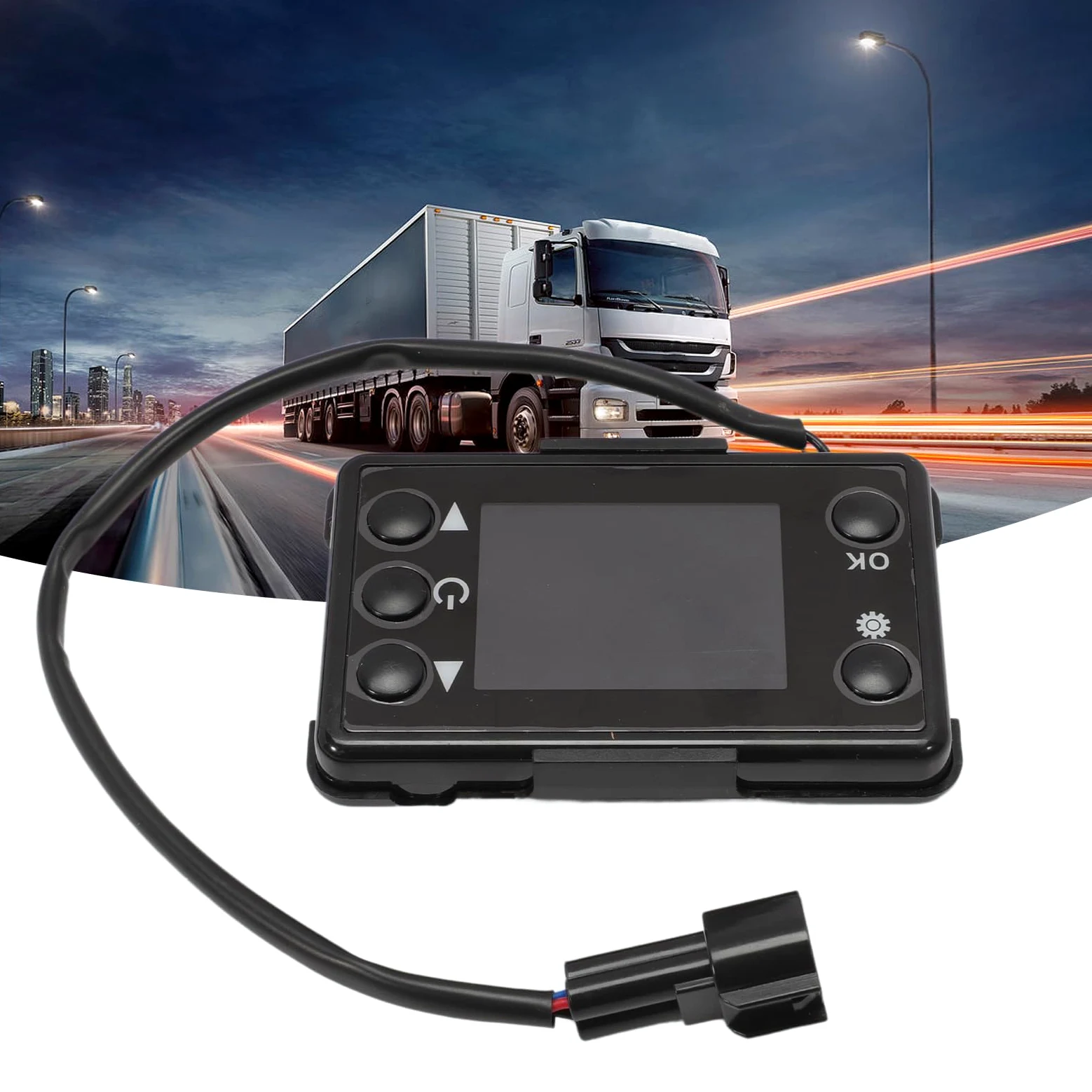 Interruptor de calefacción LCD con Mando a Distancia, 12 V/24 V, 3 KW/5 kW, regulador de calefacción de Aire diésel
