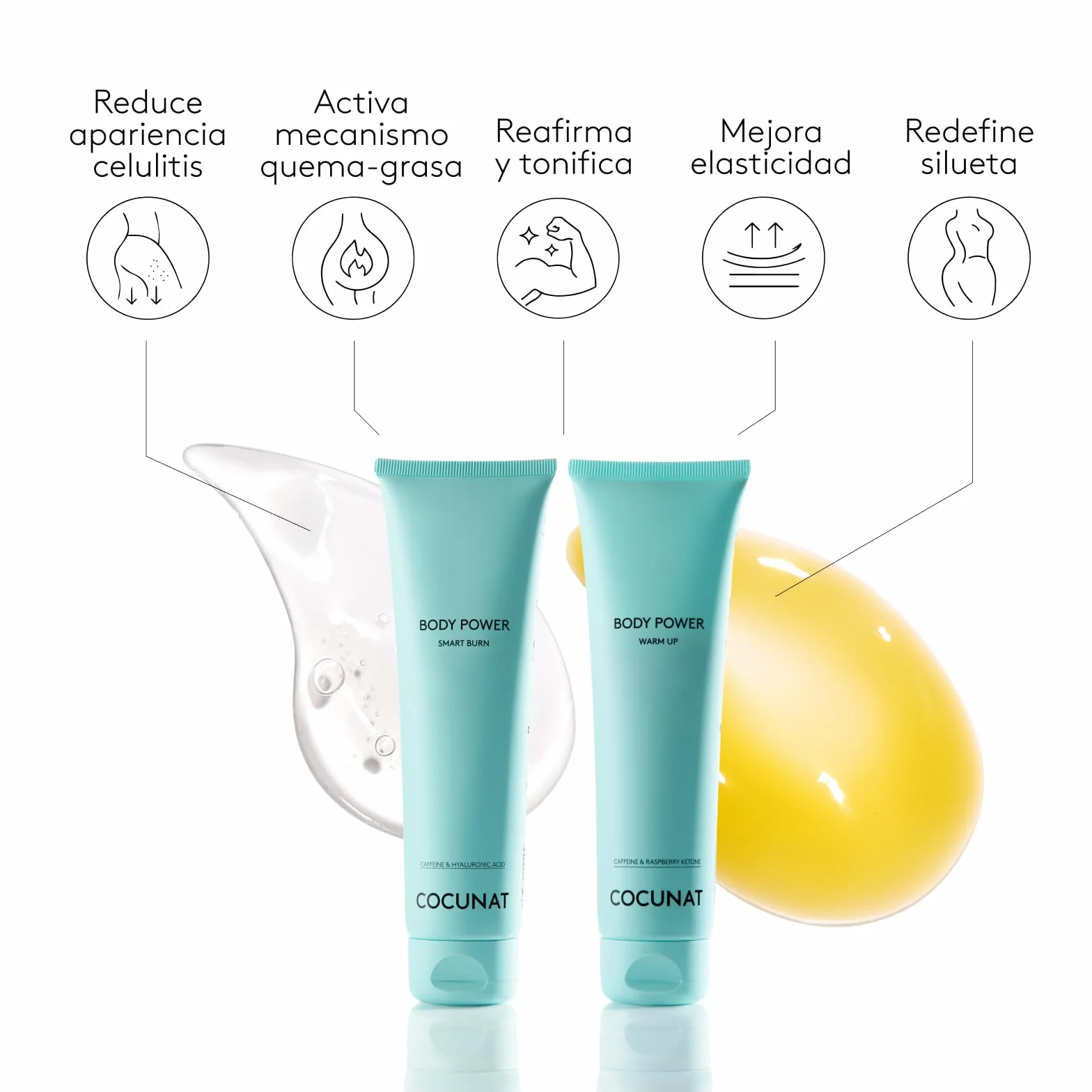 COCUNAT Body Power Anticelulítico Reductor Potente Crema Reductora 150 ml + 125 ml