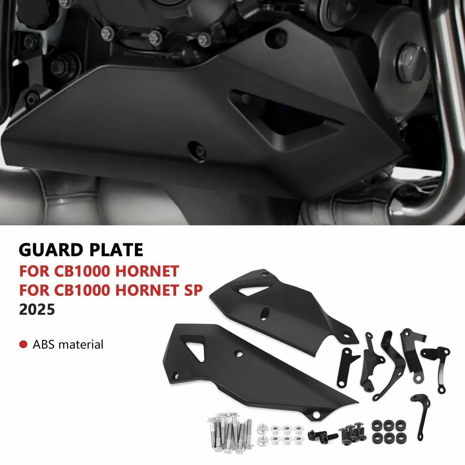 Compatible con CB1000 Hornet 2025 CB 1000 SP, Placa Protectora de chasis Motocicleta, Motor Deflector Aire Moto Carenado Deflector de Viento