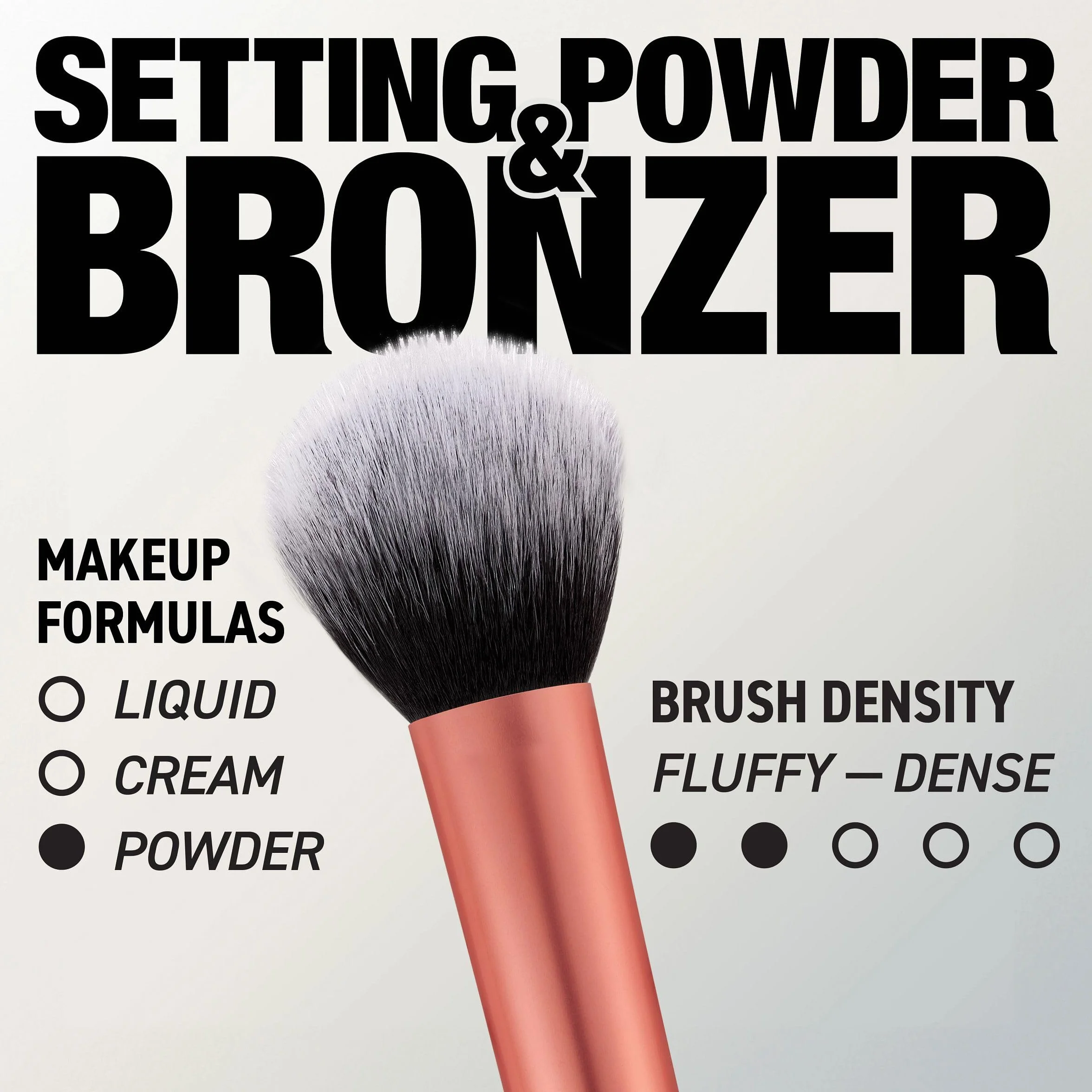 Real Techniques Ultra Plush Face Brush large soft fluffy makeup brush powder bronzer blush synthetic bristles