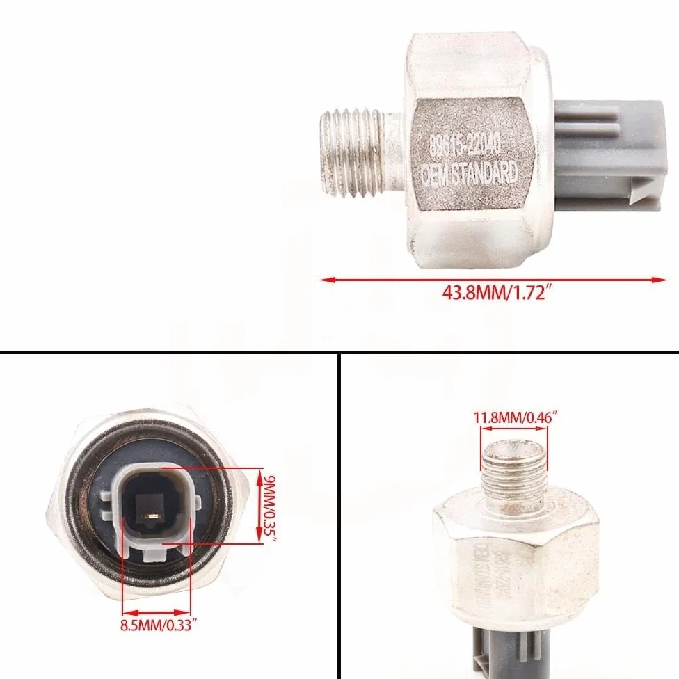 Conector del Sensor de detonación 89615-22040 Sensor de detonación del Motor Compatible con Toyota Paseo Compatible con Supra Prizm Compatible con Corolla Compatible con Lexus GS300 SC300 5 Piezas