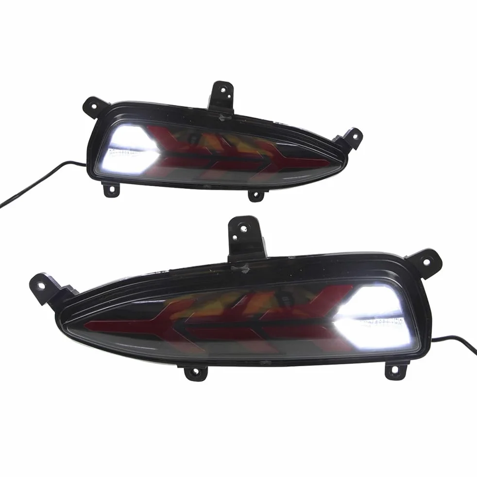 Piloto Trasero para Hyundai I20 2018 2019, Luces Traseras Luz Cola del Coche Freno Intermitente Antiniebla Trasera Izquierda Repuesto Estilo de Modificación 2 Piezas