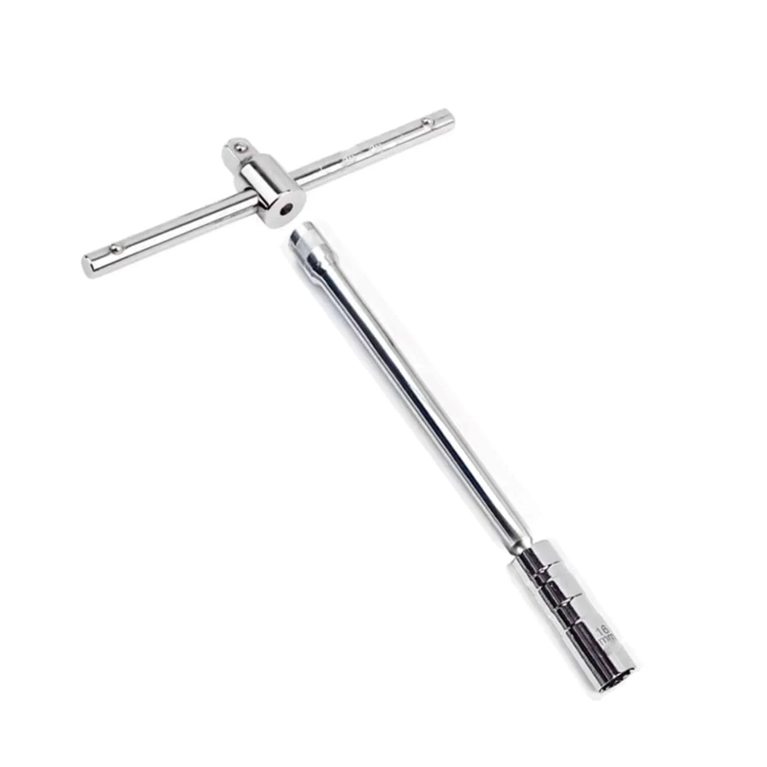 magnético Llave bujía Extracción De Torsión Automática Enchufe Bujía Herramienta Magnética Llave Giratoria Extensión Larga Reparación Instalación 16mm(16mm)