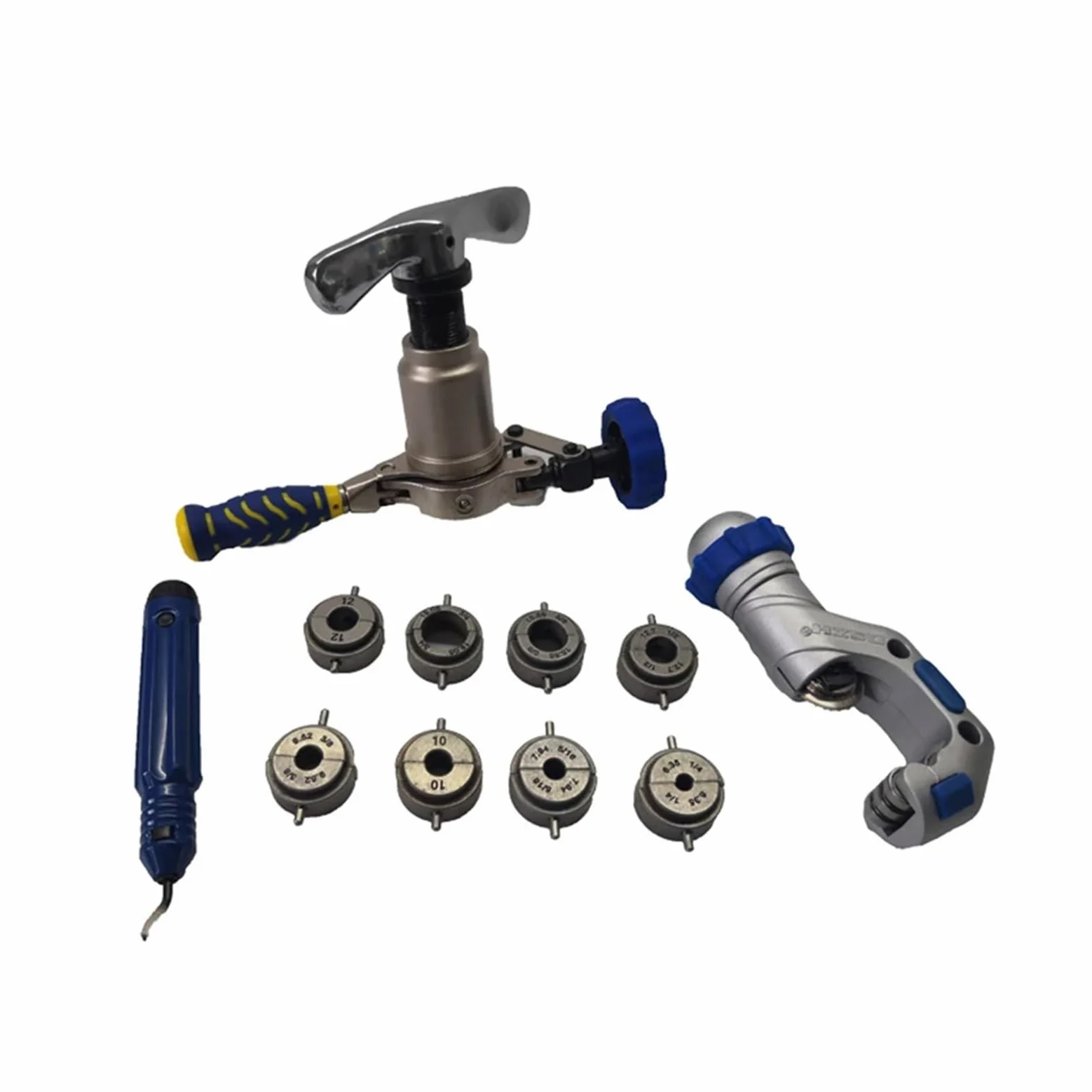 Expansor de Tuberías, Juego de herramientas de corte y abocardado for tubos WK-519FT-L (1 unidad/lote), expansor de tubos, kit de abocardado de tubos de cobre con alcance de expansión de 6-19 mm.