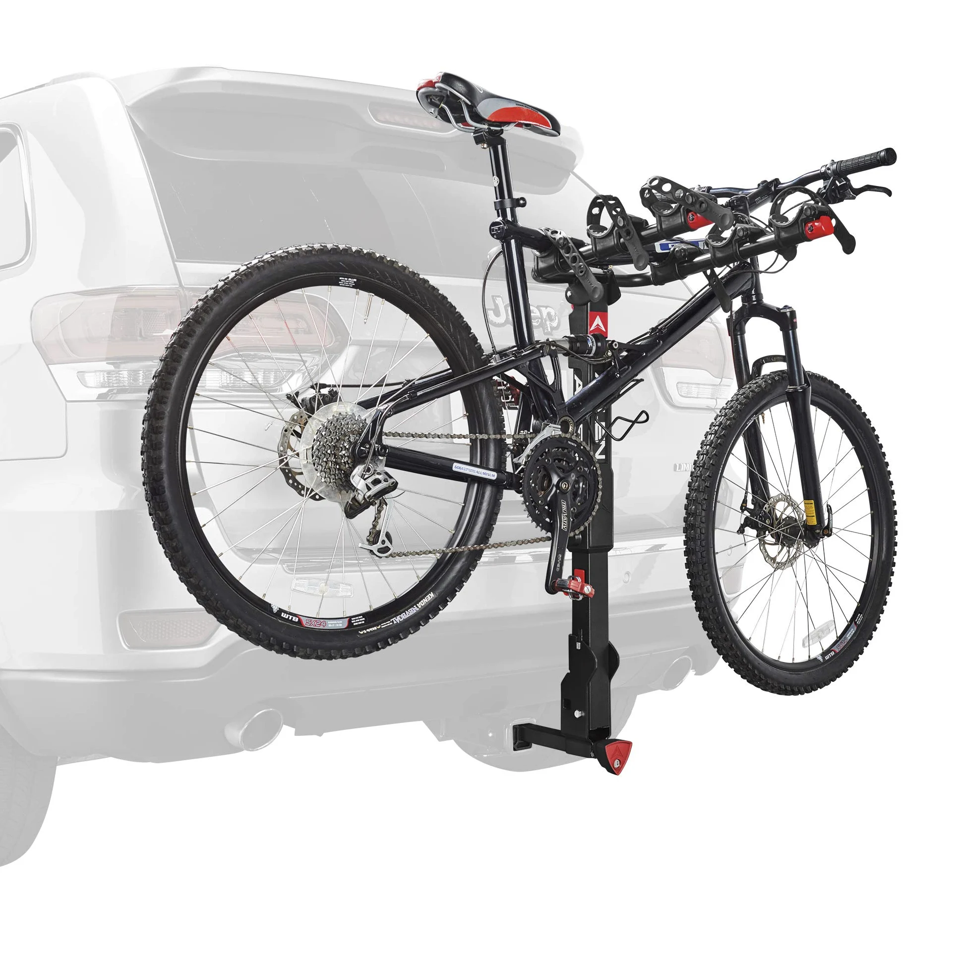 Allen Sports - Estante de Enganche para 3 Bicicletas (1 1/4 Pulgadas) y 2 Pulgadas. Enganche