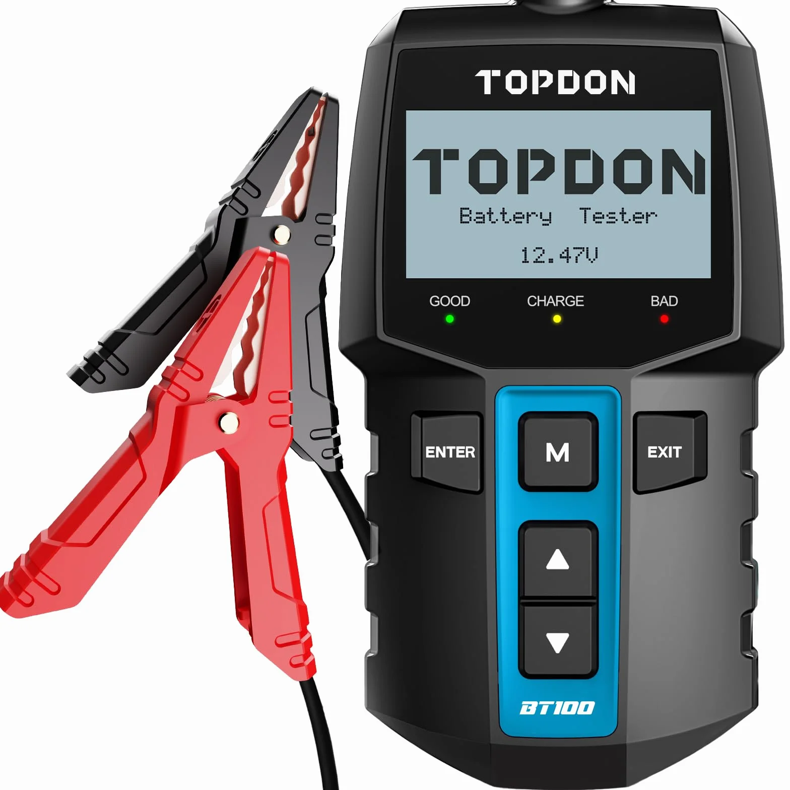 TOPDON BT100 Comprobador de Baterias de Coche 12V 100-2000CCA