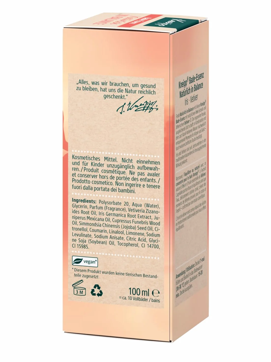 Kneipp Aceite de baño natural en equilibrio Rhodiola Rosea 100 ml