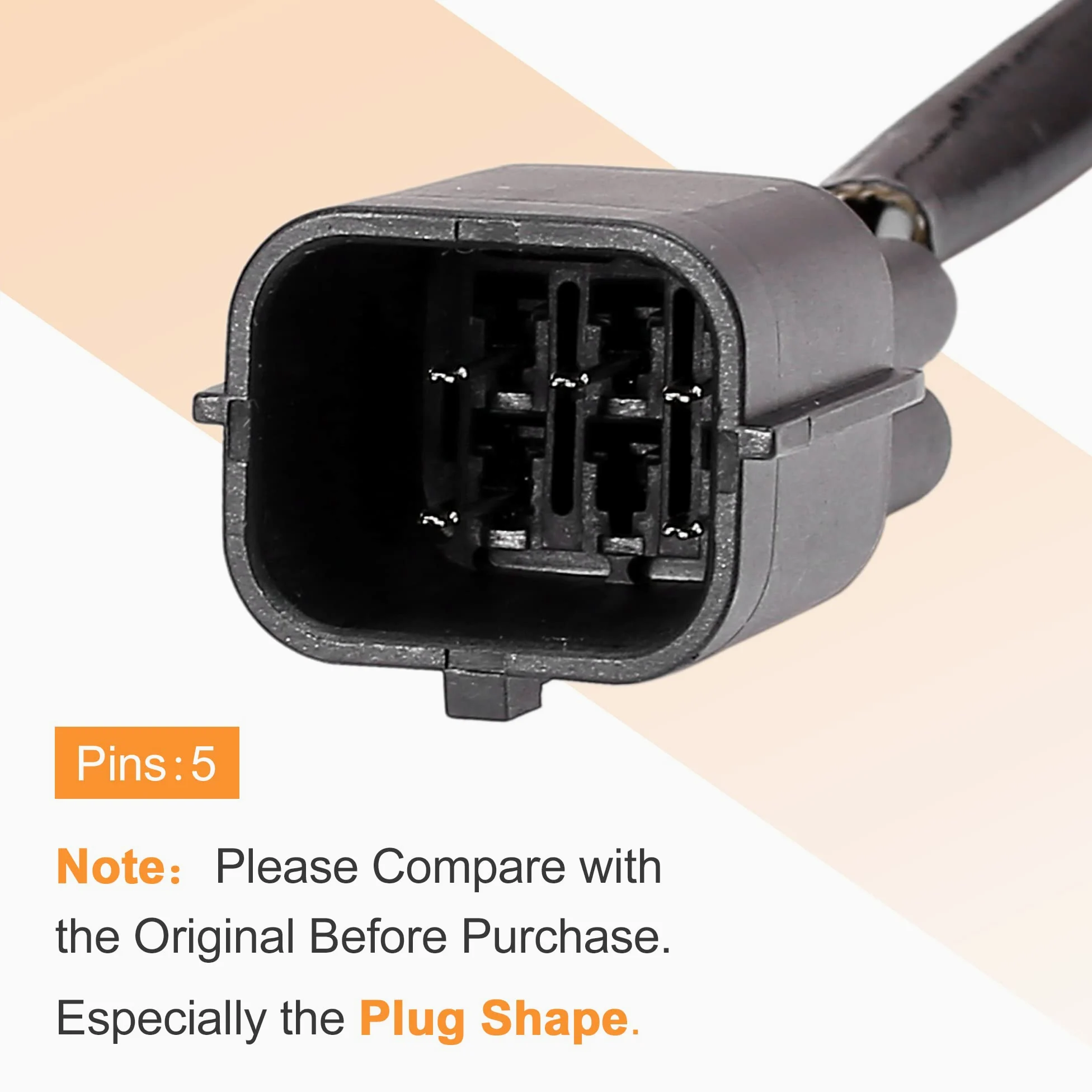 X AUTOHAUX Coche Aire Combustible Relación O2 Oxígeno Sensor Contra Corriente LF8R188G1 250-25029