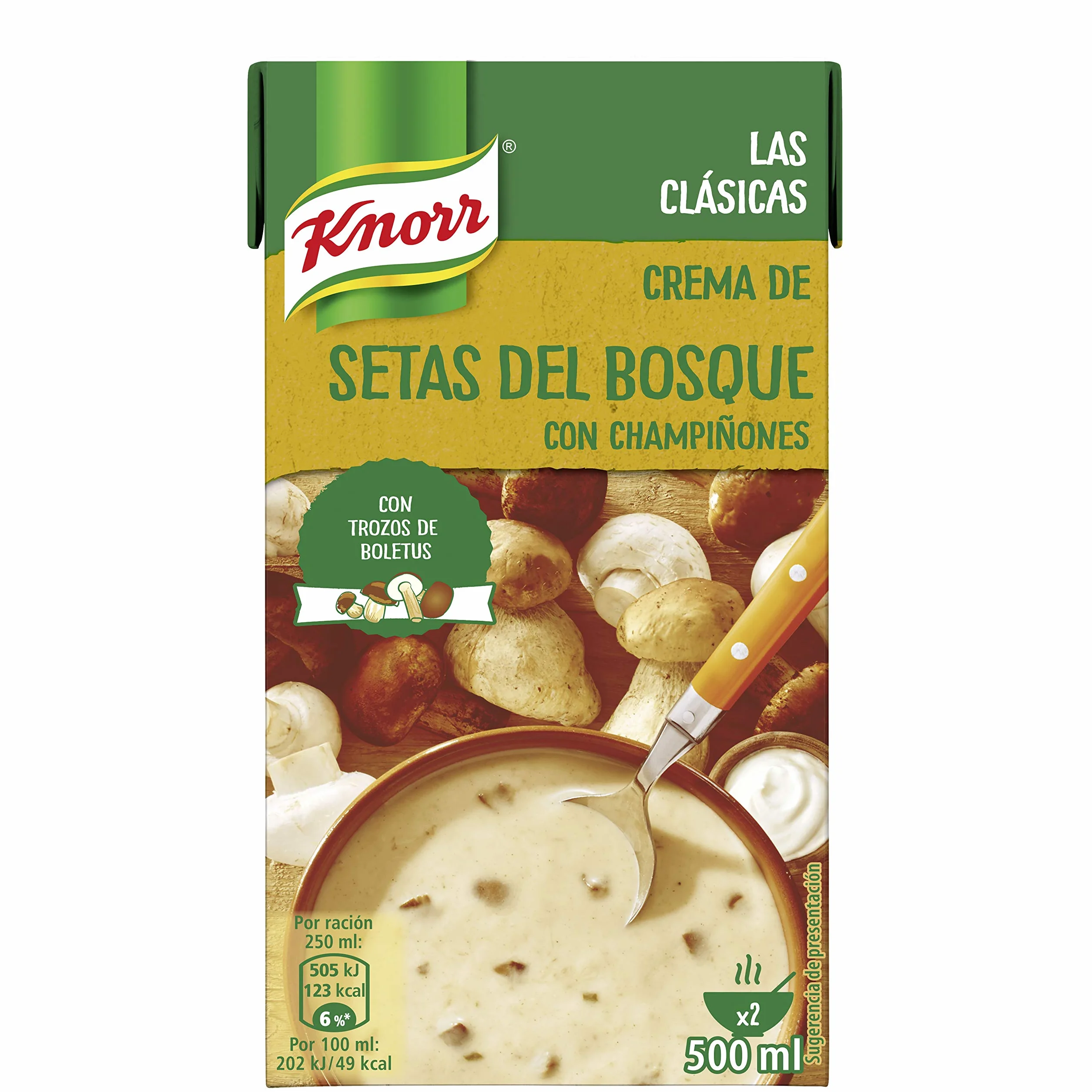 Knorr Crema de Setas del Bosque 500 ml Pack de 4