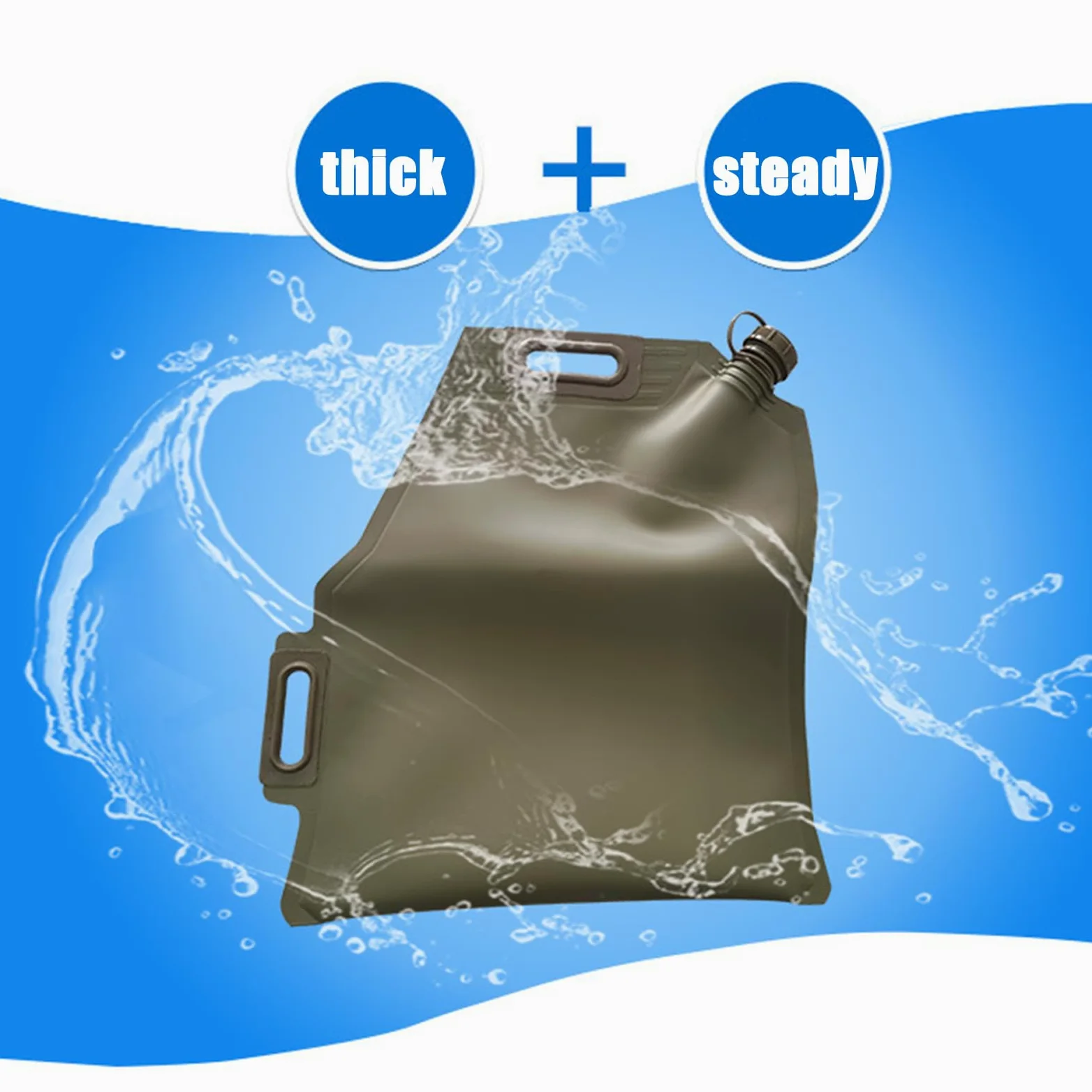 Bidon Ġãṣôliňa 5L 10L 20L 30L, Garrafa Ġãṣôliňa TPU Portátil Bolsa de Plástico Depósito de Combustible de Repuesto para Emergencia Al Aire Libre, Plegable,30L(68x58cm)