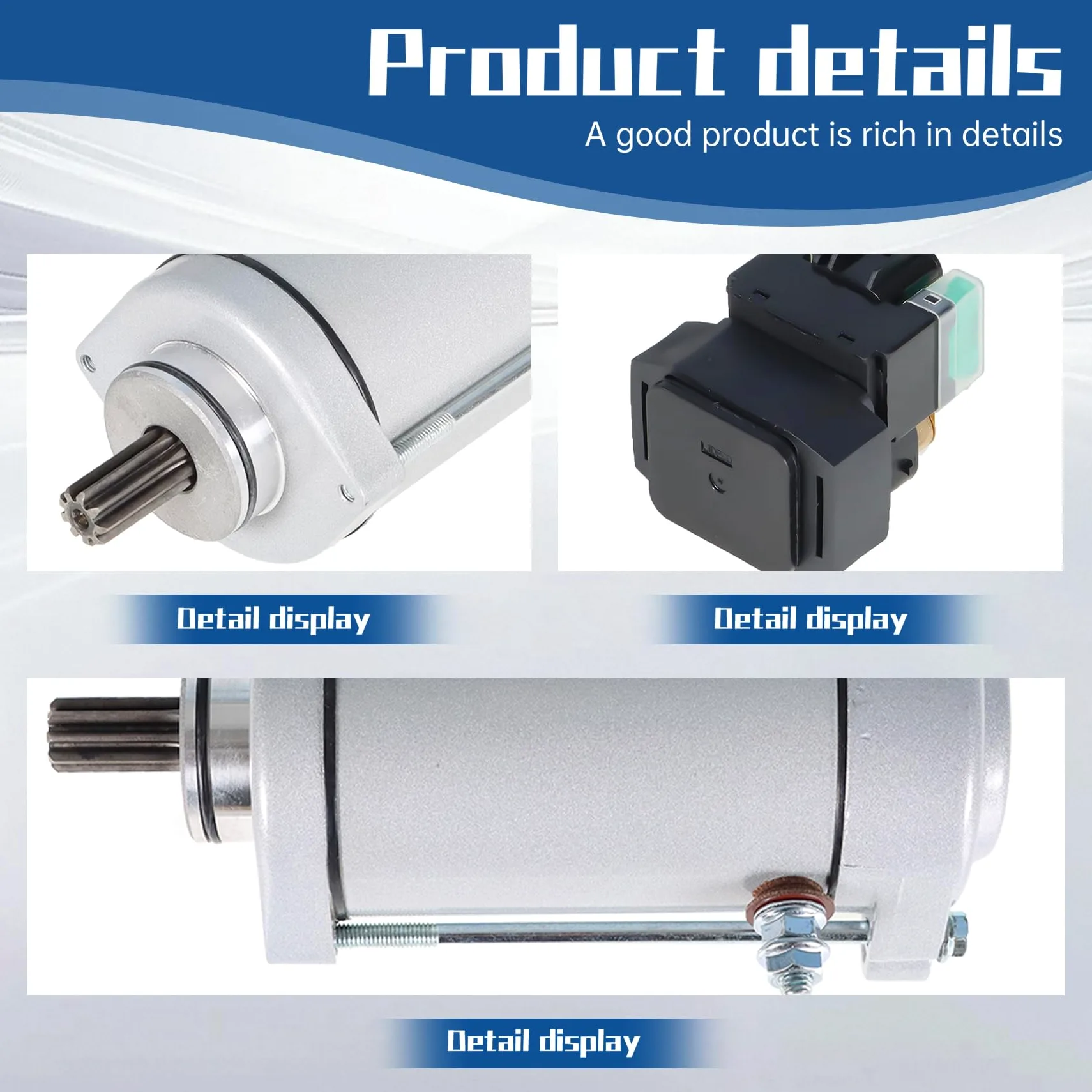WFLNHB Repuesto de solenoide de arranque y relé para Suzuki VL1500 VL1500B Intruder 1500 1998-2004
