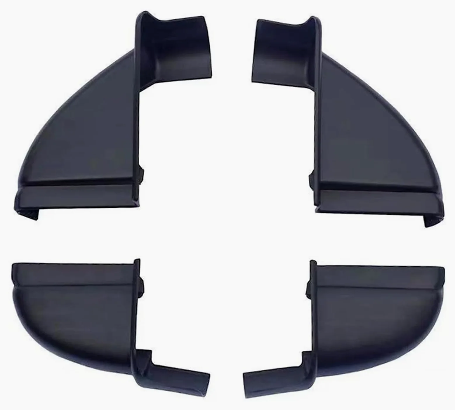 Difusor Faldón Lateral para Nissan para NAVARA D23 NP300 2015-2017 Faldón Lateral Coche Estribo Puerta Tapa Extremo Enchufe Piezas(Whole Kit 4pcs)
