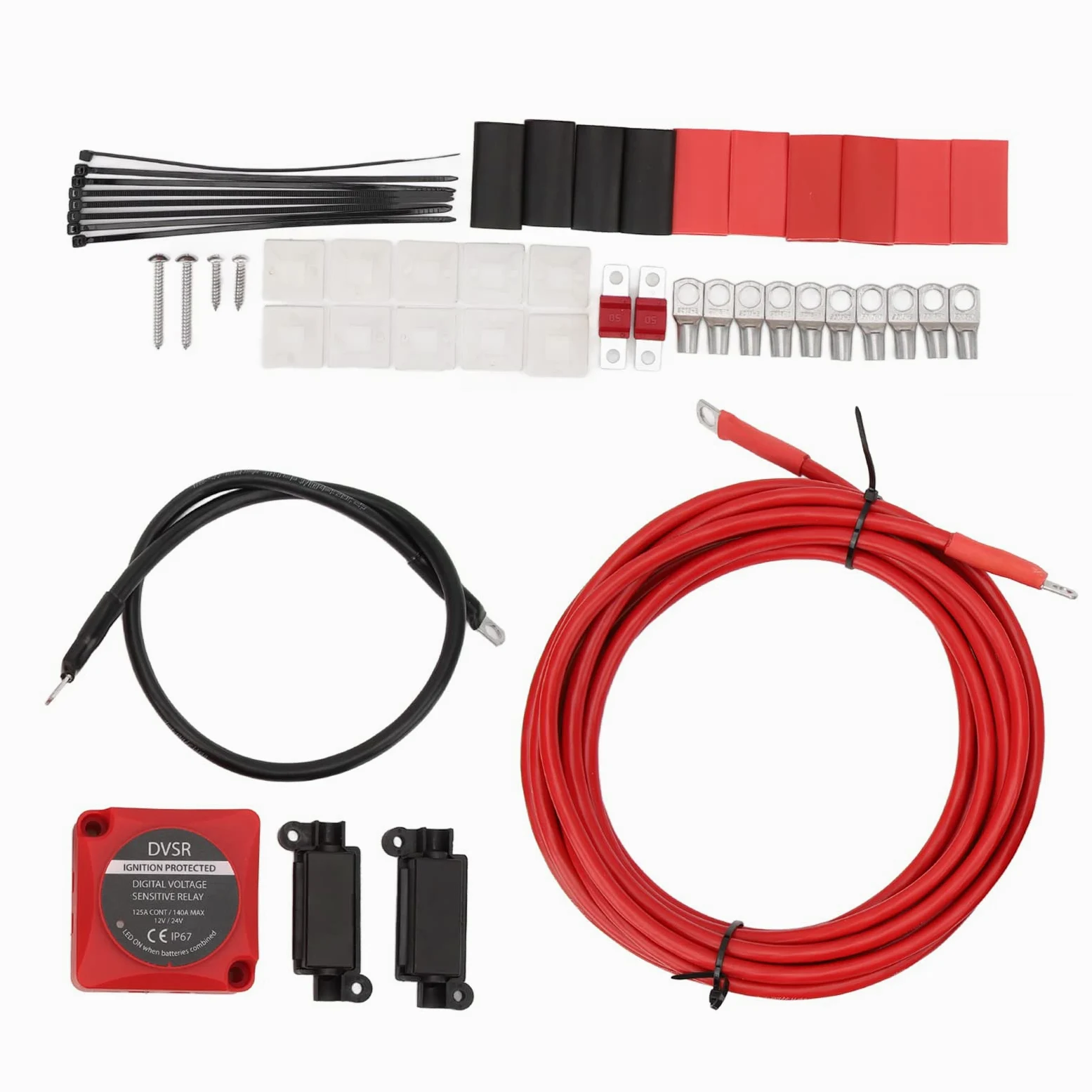 Dioche Kit de Aislador de Batería Doble VSR, 12V, 24V, 140A, VSR, para ATV, UTV, Barco, RV, Vehículo Todoterreno