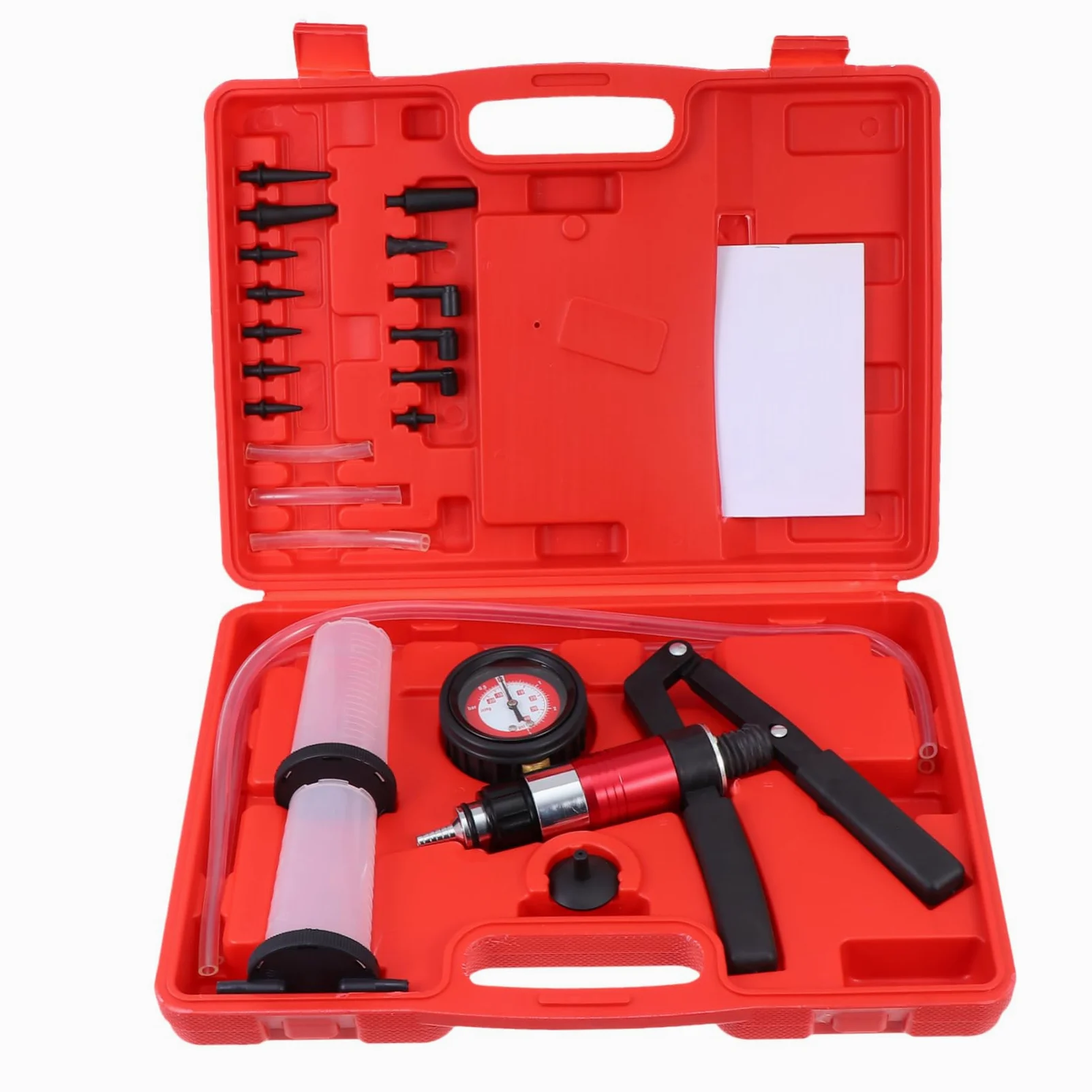 Ciieeo Bomba De Líquido De Frenos Manual para Coche Kit De Purga De Frenos Bomba De Vacío Herramienta para Purgar Líquido De Embrague para Mantenimiento De Vehículos
