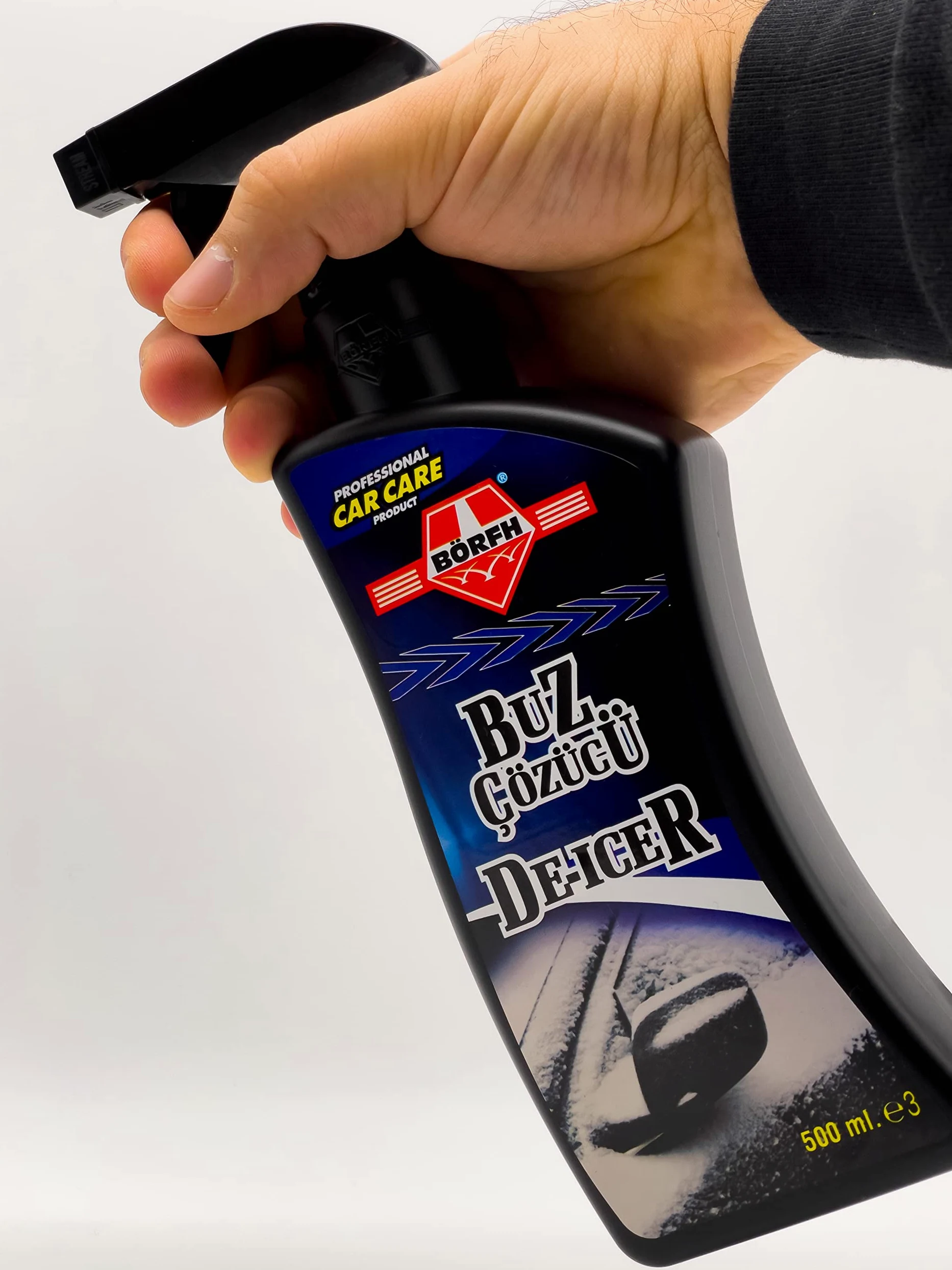 Descongelador de espray para parabrisas. Derrite instantáneamente hielo y heladas invernales en parabrisas de coche, ventanas, espejos, espray para descongelar rápidamente los cristales de