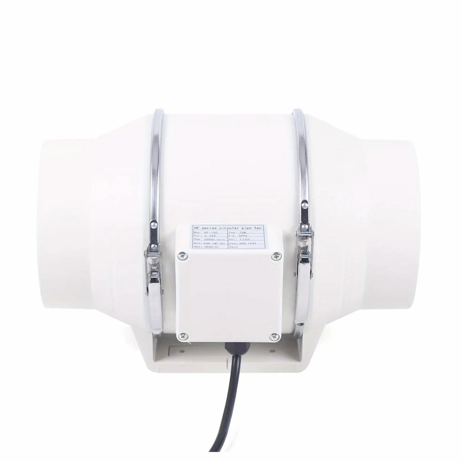 Ventilador de conducto en línea 4'', 5'' y 6'', ventilador extracción silencioso for conductos,Ventilación confiable(4 Inch)