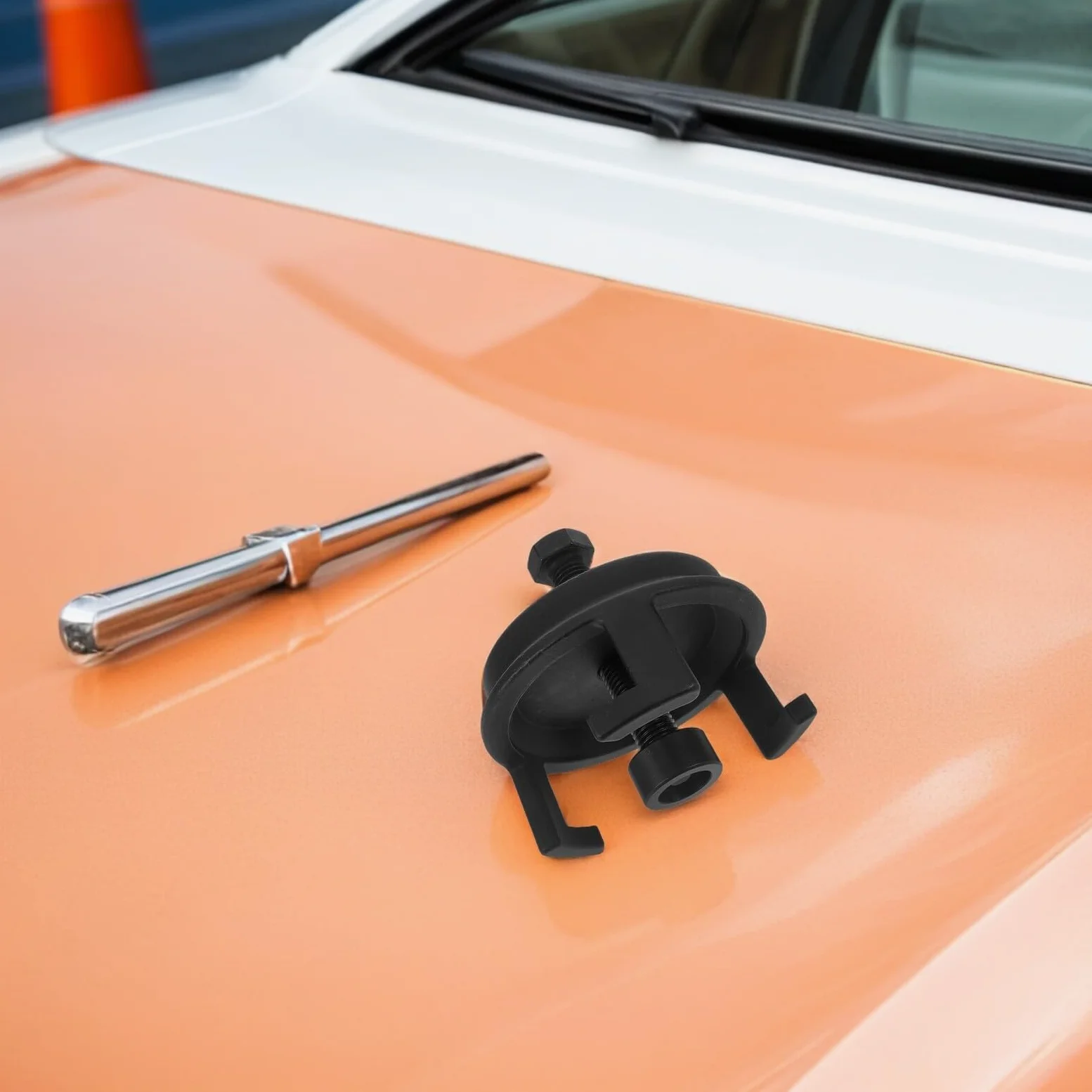 Abaodam Extractor de Polea de Cigüeñal para Motor Herramienta de Resistente para Retirar Balancines Armónicos Compacta para Reparaciones Espacios Reducidos Compatible con Ford