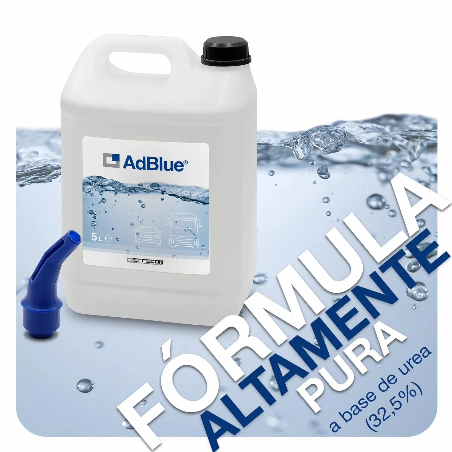 ERRECOM AdBlue Aditivo Diesel 10 L (2 x 5 L) Reducción Emisiones NOx ISO 22241-1