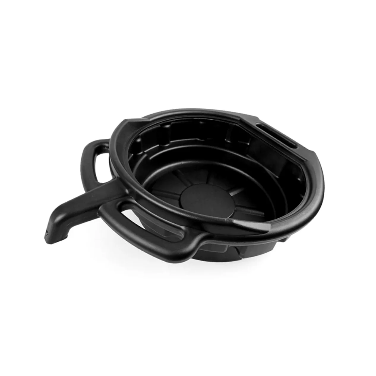 Juego de 2 Bandejas de Drenaje de Aceite de Motor de 10l y 15l en PE Negro, Fáciles de Limpiar y Almacenar para Mantenimiento de Coches