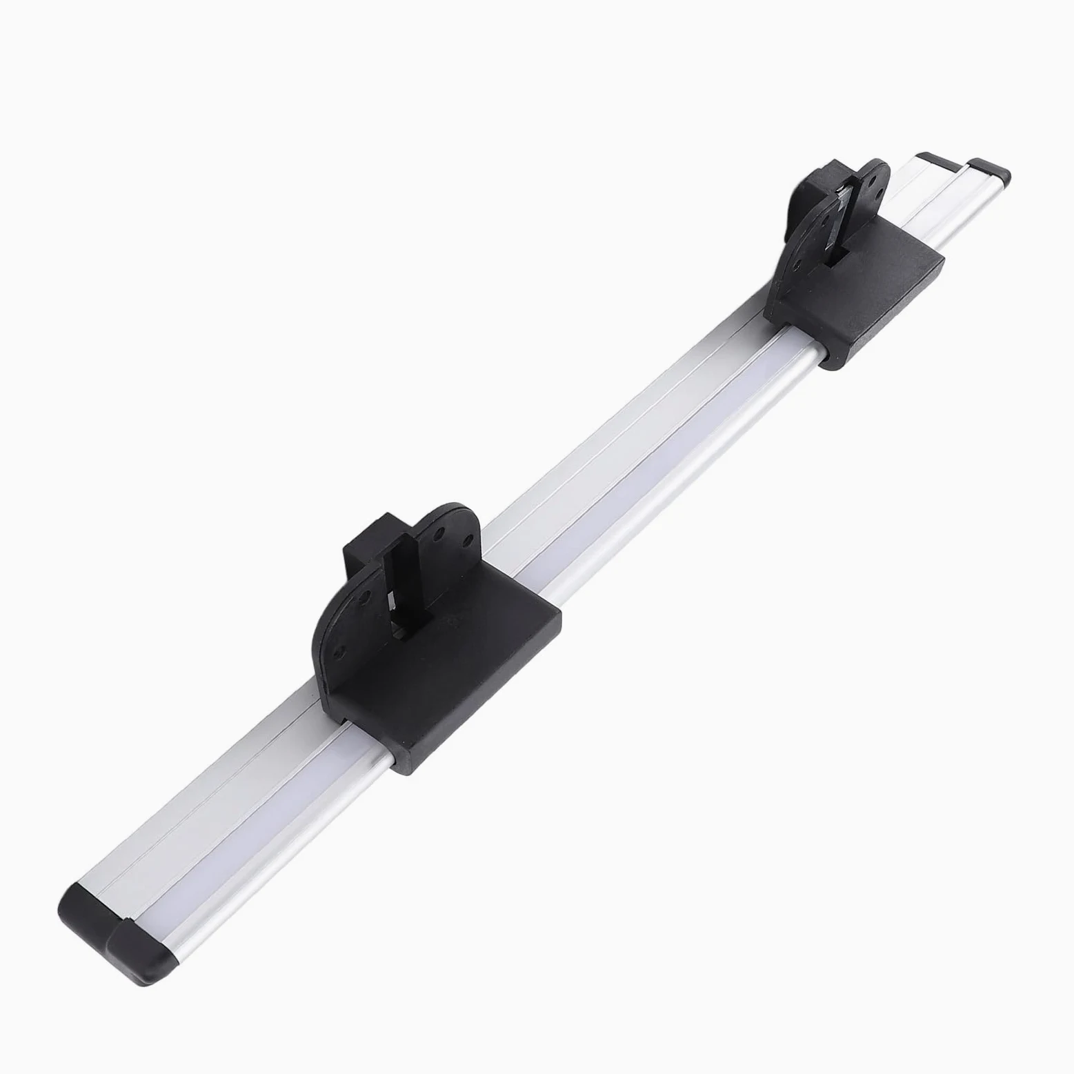 Soporte de Montaje en Pared de Riel de Soporte de Mesa RV de Aluminio de 20 Pulgadas con Hebillas Desmontables para Instalación de Mesa de Remolque de Autocaravana