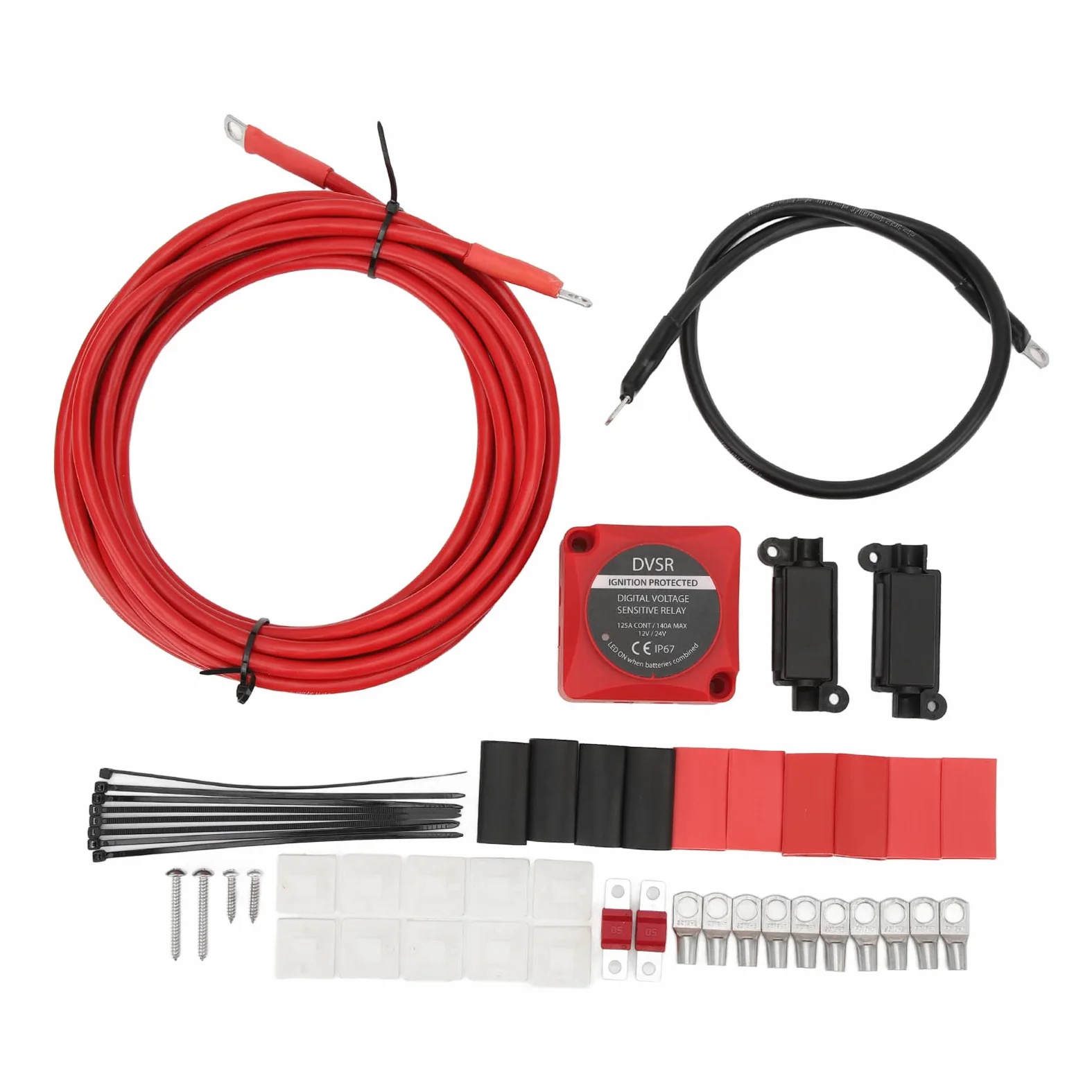 Dioche Kit de Aislador de Batería Doble VSR, 12V, 24V, 140A, VSR, para ATV, UTV, Barco, RV, Vehículo Todoterreno