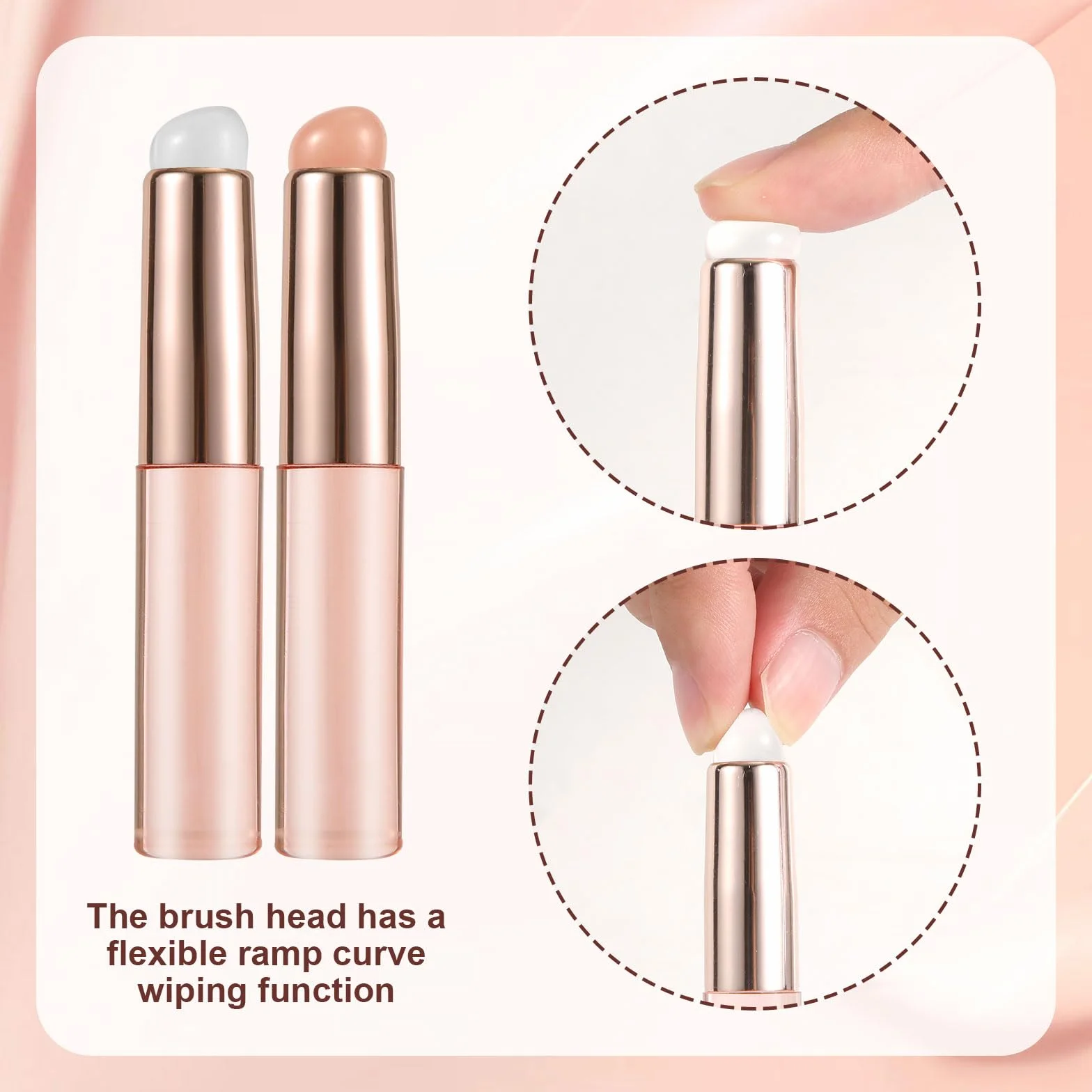 Cepillo de Labios de Silicona, Aplicador de Máscara de Labios Multifuncional, Pincel de Maquillaje para Labiales y Arte de Uñas