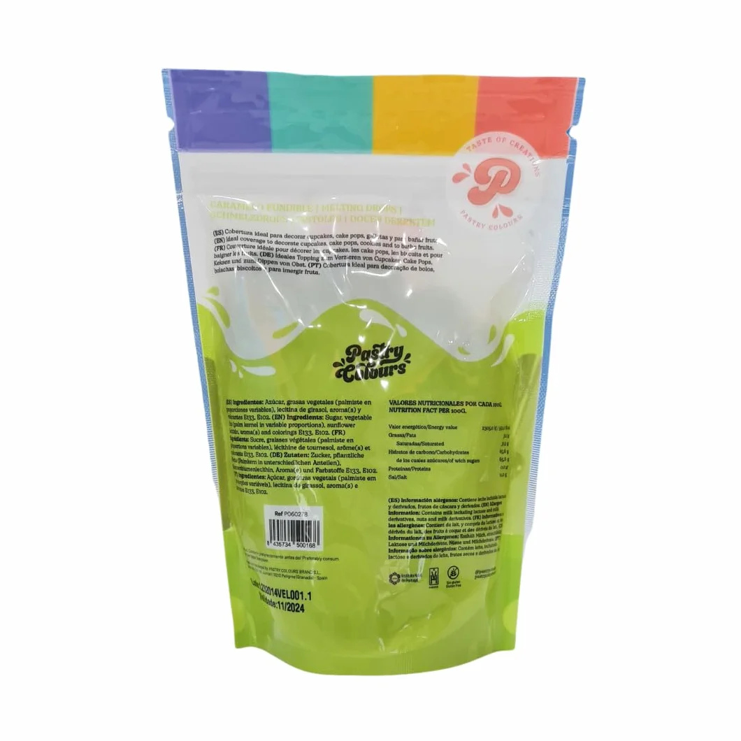Melts Verde Lima - Chocolate para Fundir - Cobertura para Pasteles - 250g