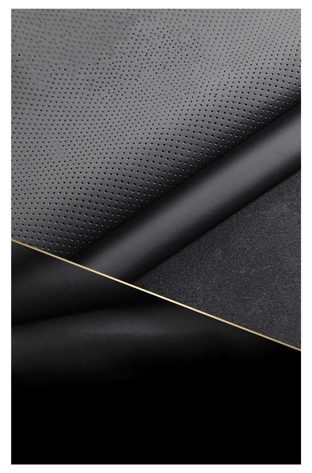 Cubierta Volante Coche Para Volvo Para XC90 Para XC60 Para XC40 Para V90 Para S90 Cuero Negro Protege Interior Funda Volante Coche Cosida A Mano(B)