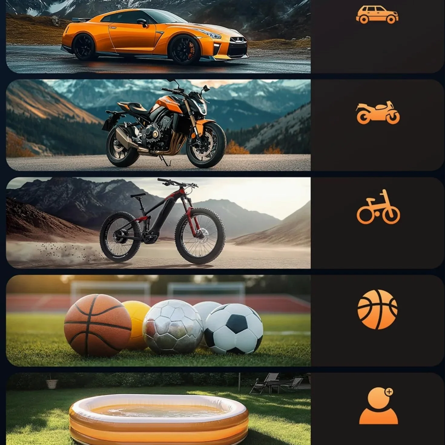 Compresores de Aire portátiles Inflador de neumáticos con compresor de Aire portátil, 150PSI, con manómetro Digital, Coches, Motocicletas y Bolas, luz LED Inflador Ruedas Coche