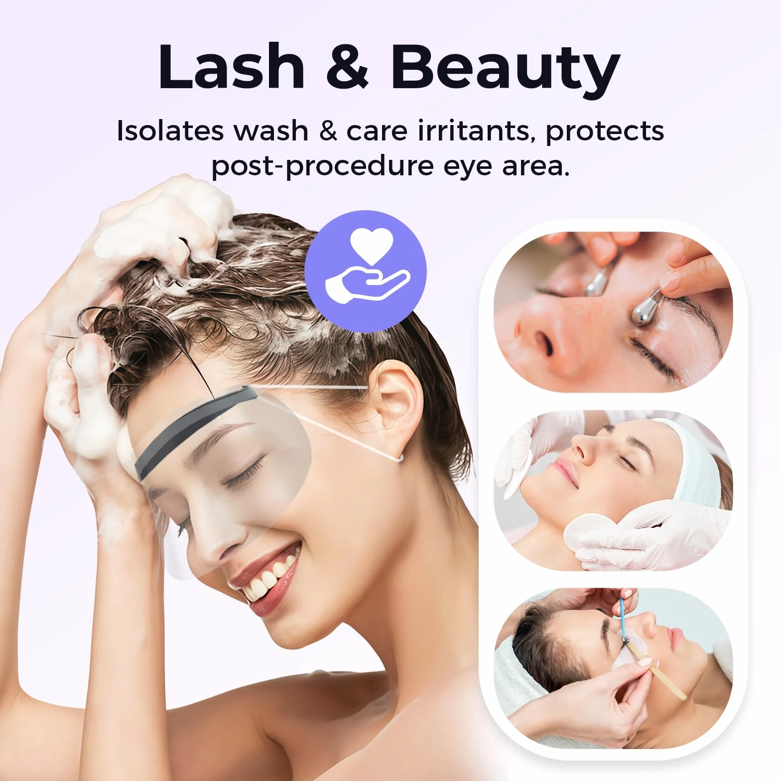 50 protectores faciales desechables con tira adhesiva, recortadora de flequillo transparente, protector de frente para el cabello, tinte para el cabello, suministros de peluquería