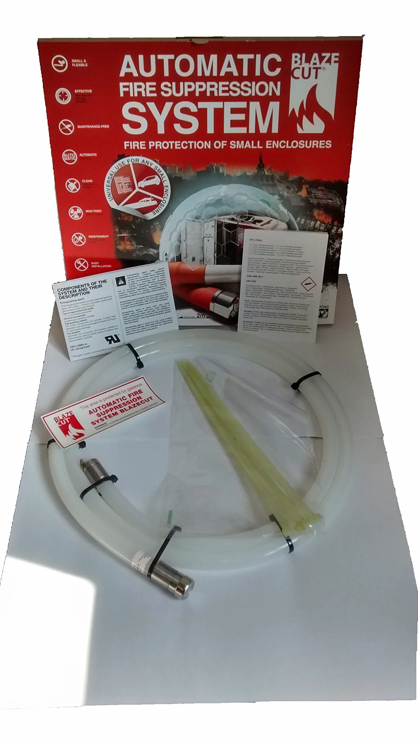 sistema de extinción de incendios automático 6 'tv200fa, Automotive extintor