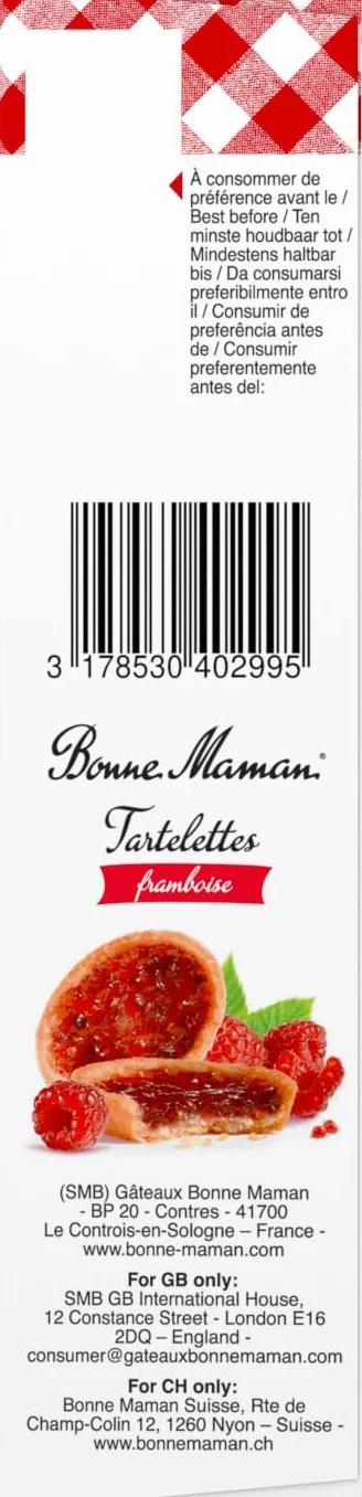 Bonne Maman Tartaleta de Frambuesa 135 gr