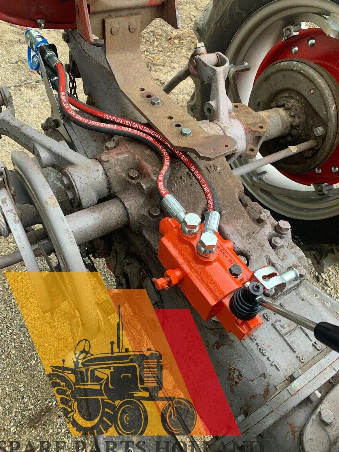Kit de Válvula Remota Hidráulica Trasera para Massey Ferguson MF 35 50 65 135 150 - 1 x DW - Naranja