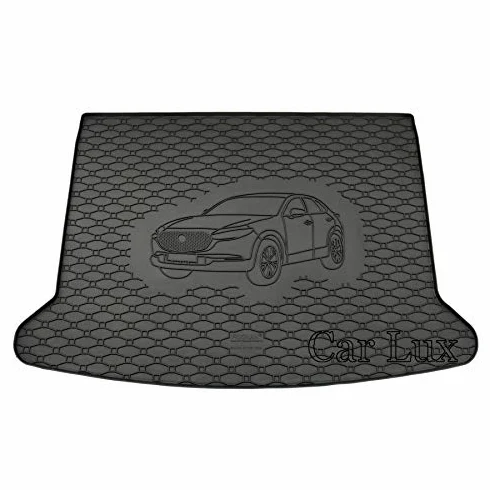 Car Lux DUO01187 - Alfombra protector maletero + Alfombras alfombrillas de goma a medida para Mazda CX-30 CX30 desde 2019-