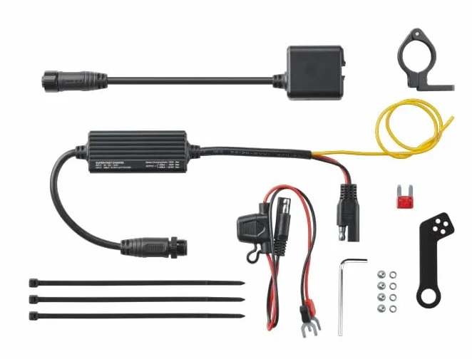 INTERPHONE - Mantenedor y Cargador Two Way 100W para Moto, Dispositivo 2 en 1, Carga bidireccional, Carga rápida, Mantiene Condiciones la batería de la Moto, Potente y Segura