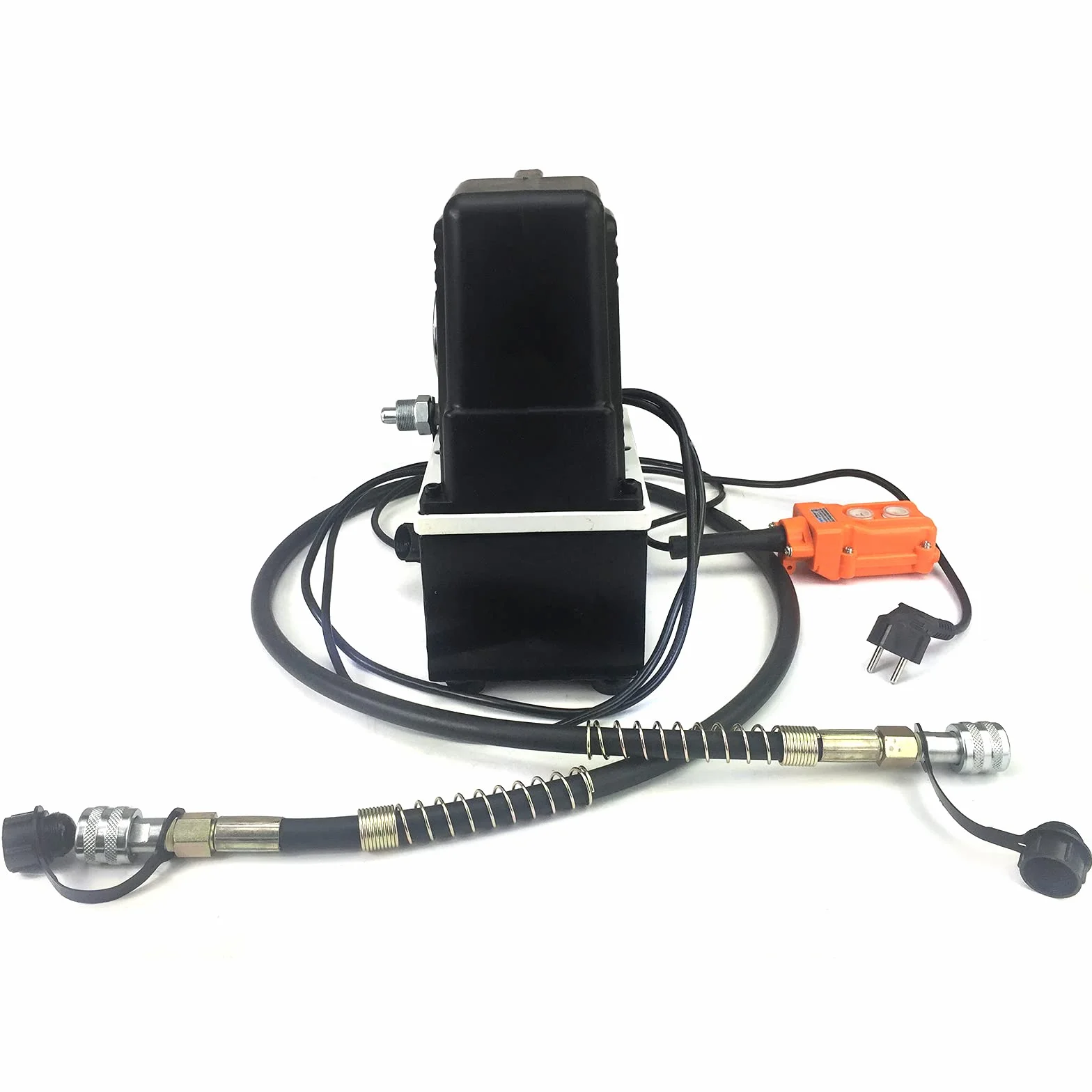 OUKANING Bomba hidráulica de 12 V, 70 MPa, 620 W, bomba electrohidráulica de alta presión, con mando a distancia para levantar, presionar y doblar
