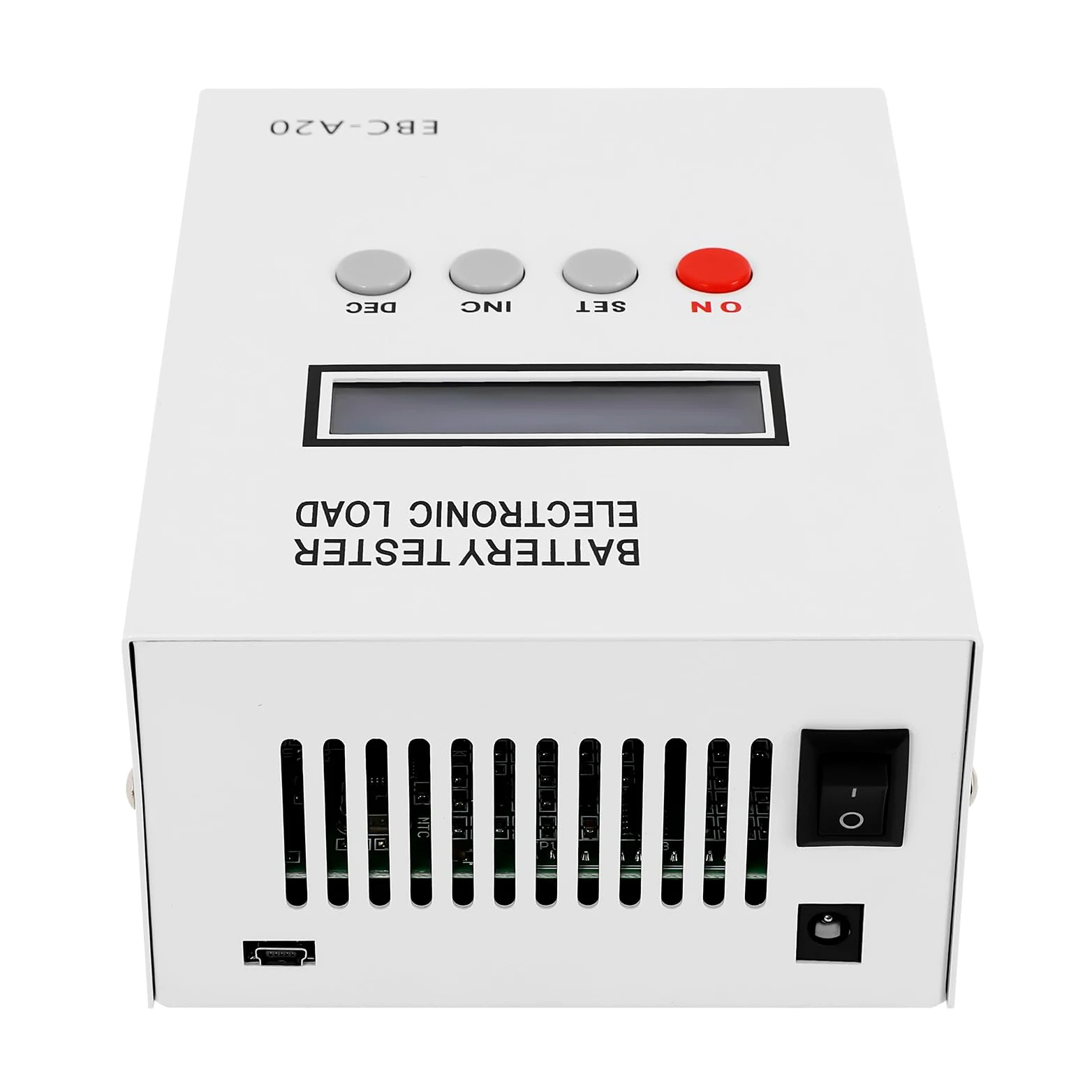 85 W probador de batería, probador de capacidad, comprobador de capacidad de batería | Comprobador electrónico de batería con pantalla LCD, carga de 5 A, descarga de 20 A, 12 x 15,5 x 8,5 cm
