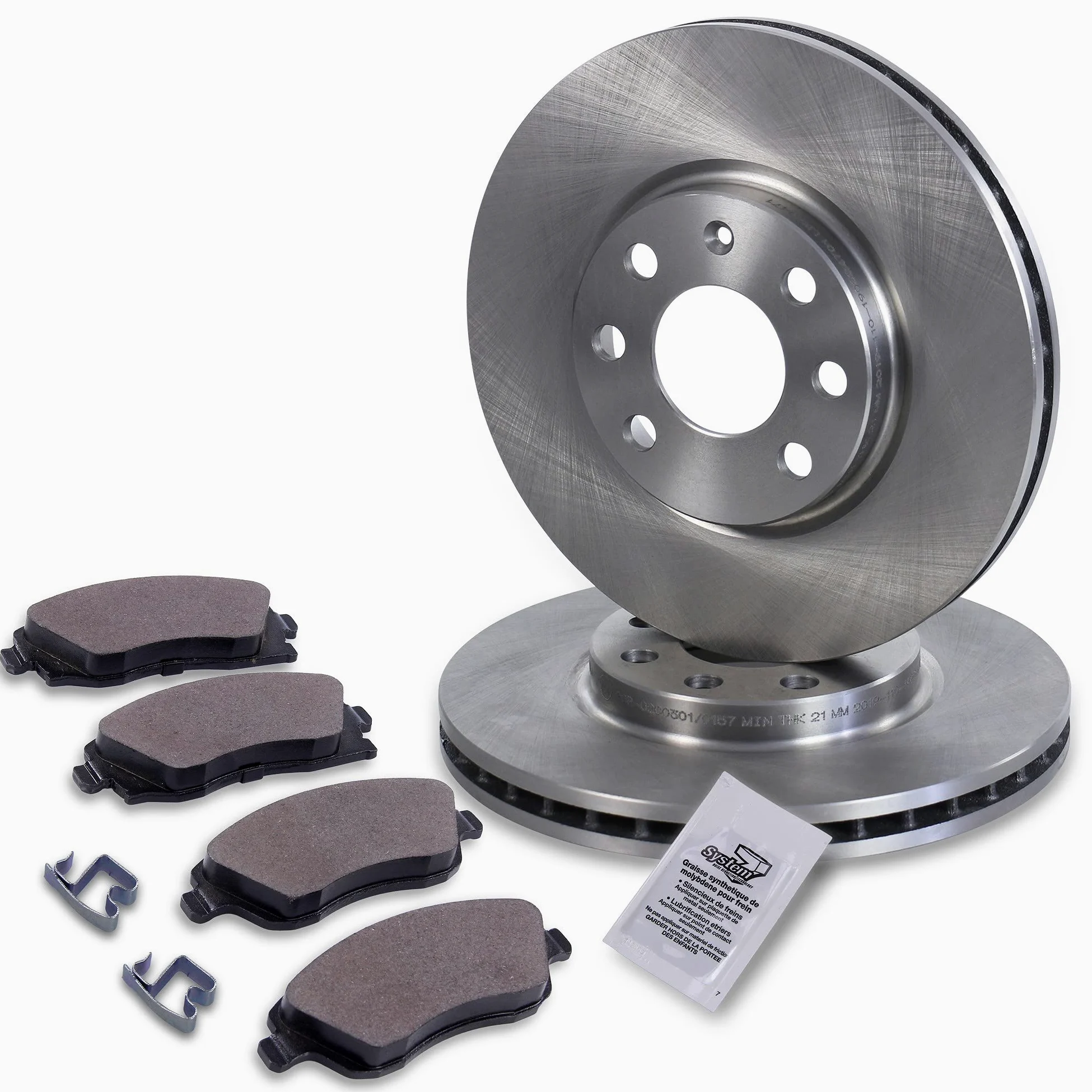 BESTPRICE Juego de frenos eje delantero incl. discos de freno ventilados Ø 260 mm + pastillas de freno delanteras