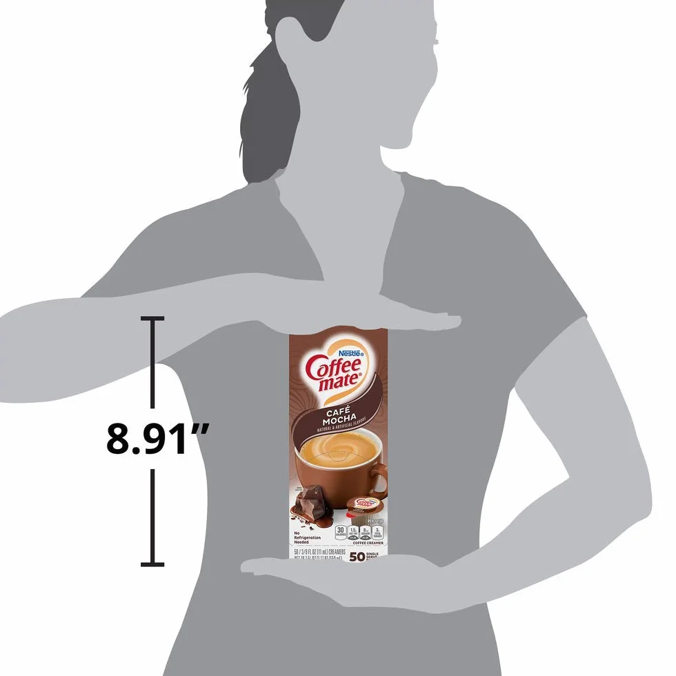 Coffee-mate Liquid Creamer Singles Cafe Mocha 50 ct