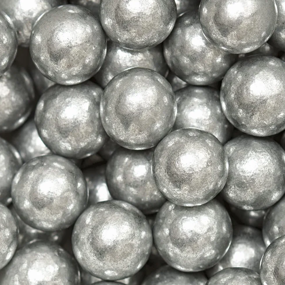 Decora Perlas plateadas grandes en azúcar 100 g