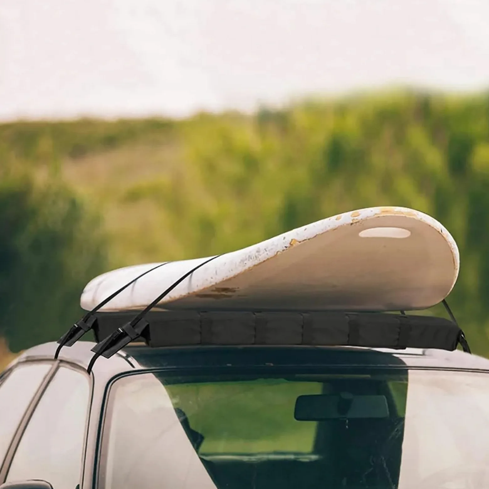 Barres Toit Portaequipajes En El Techo del Coche Universal Suave Plegable para Adecuado para Kayak/canoas/Tablas De Snowboard/Soportes Windsurf Portaequipajes Coche
