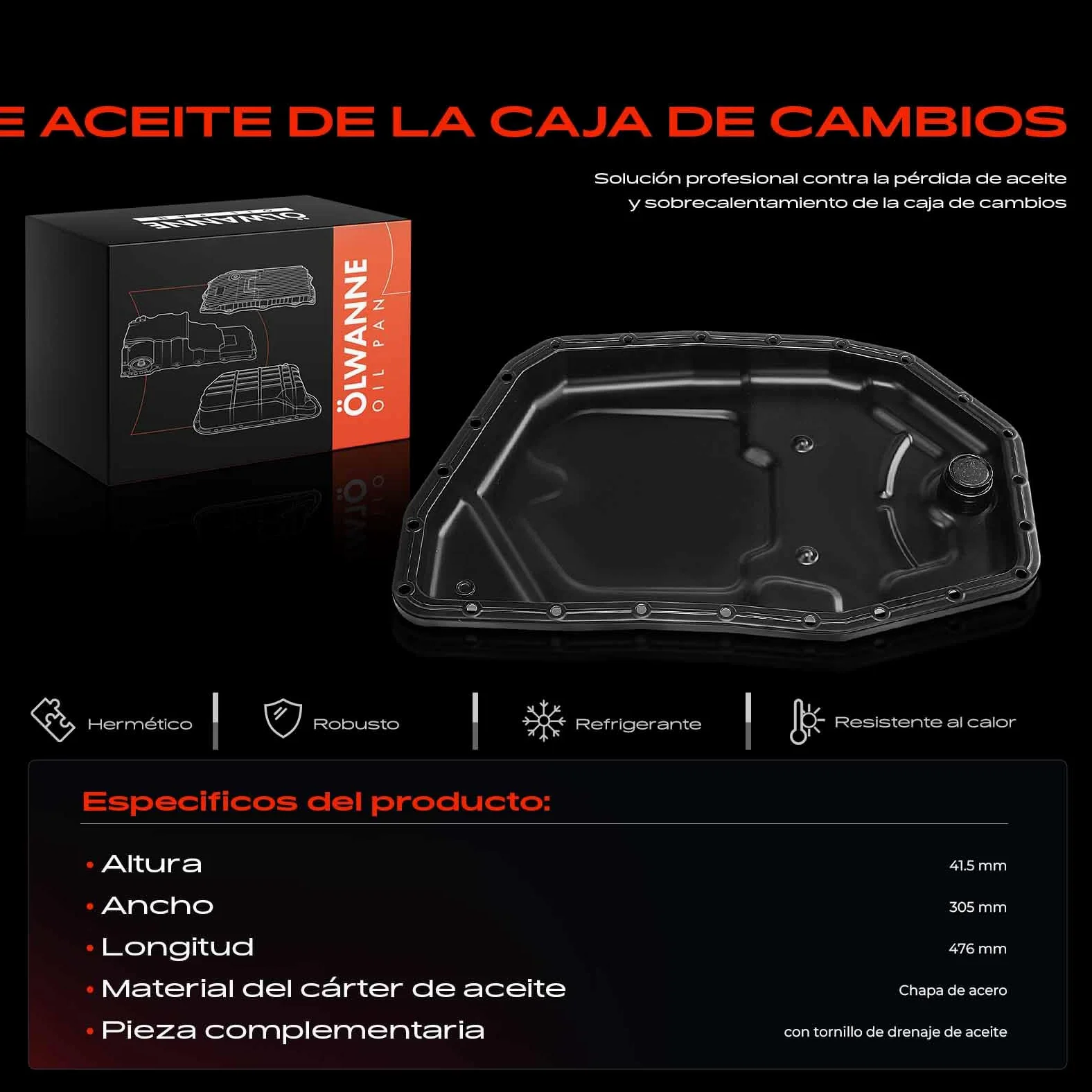 Frankberg Cárter de aceite 09L321359 | Compatible con: A4 8EC, A8 4E2 4E8, A6 4F2, A6 Avant 4F5, A4 Avant 8ED