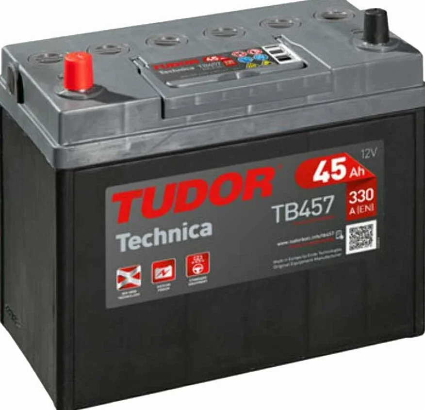 Tudor Exide Technica 45Ah, 12V Dimensiones: 237 x 127 x 227. Batería coche. 15% Más potente que las standard.